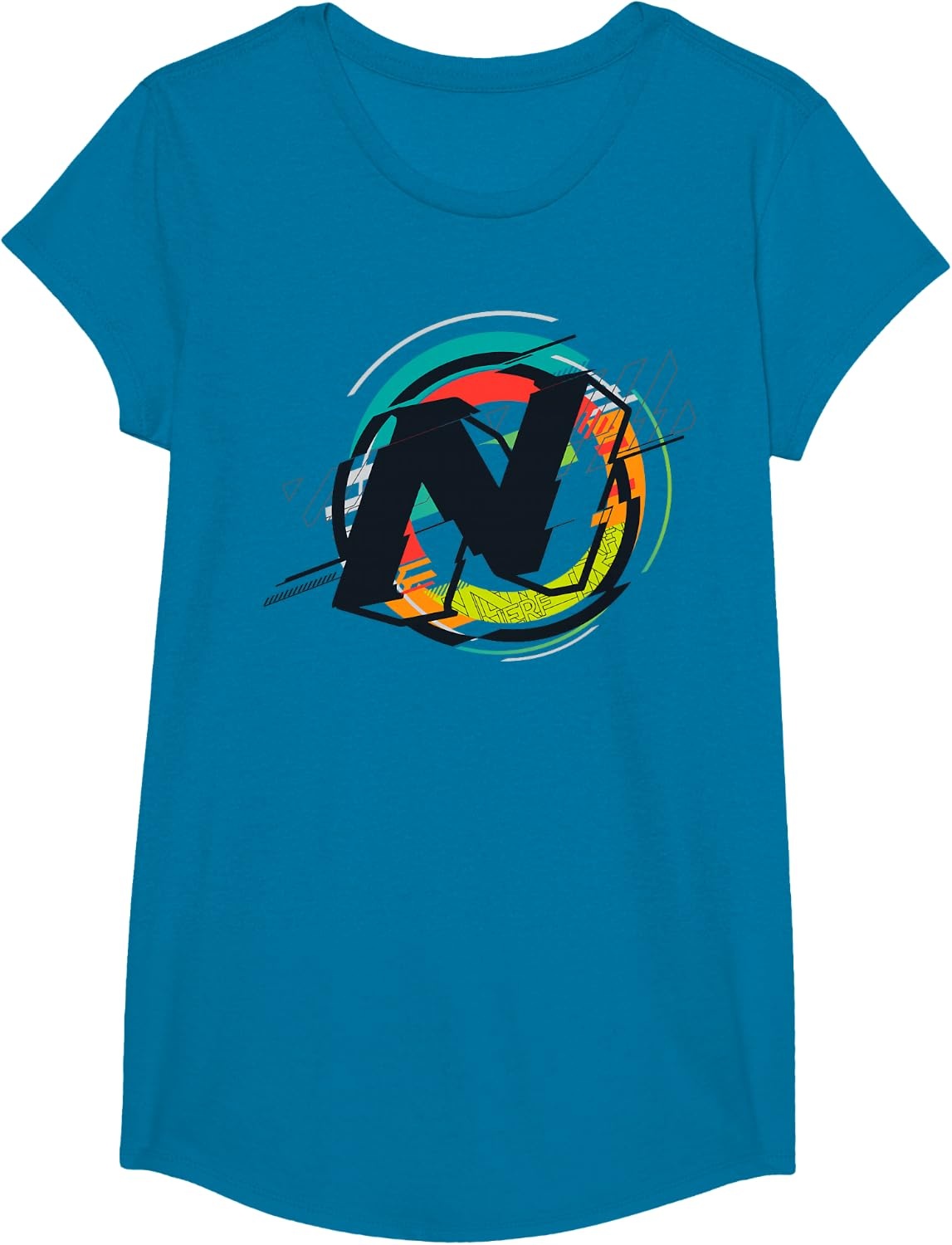 image:imageNerf Glitch Colour Graphic Logo TShirtSapphire Blue