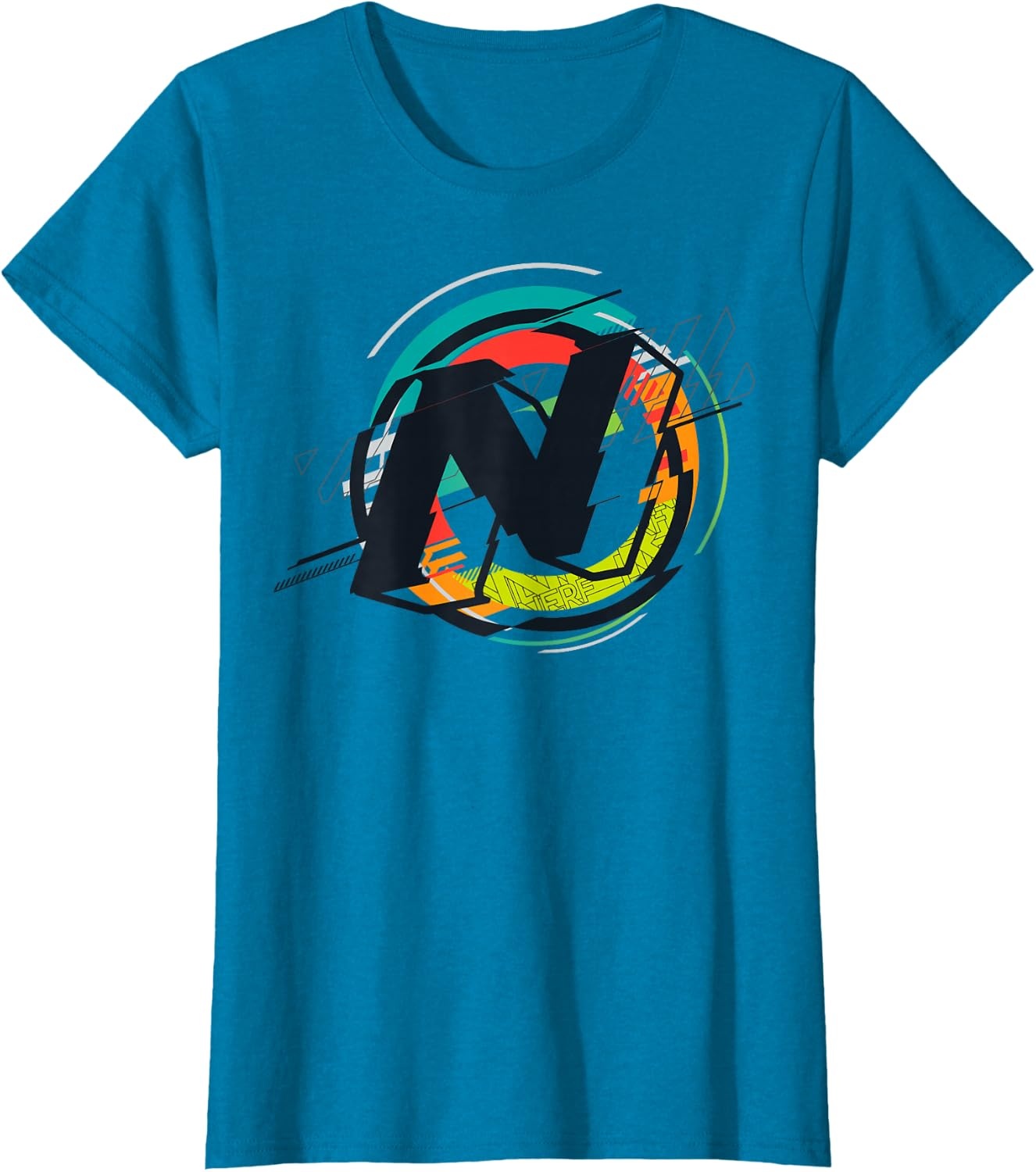 image:imageNerf Glitch Colour Graphic Logo TShirtSapphire Blue