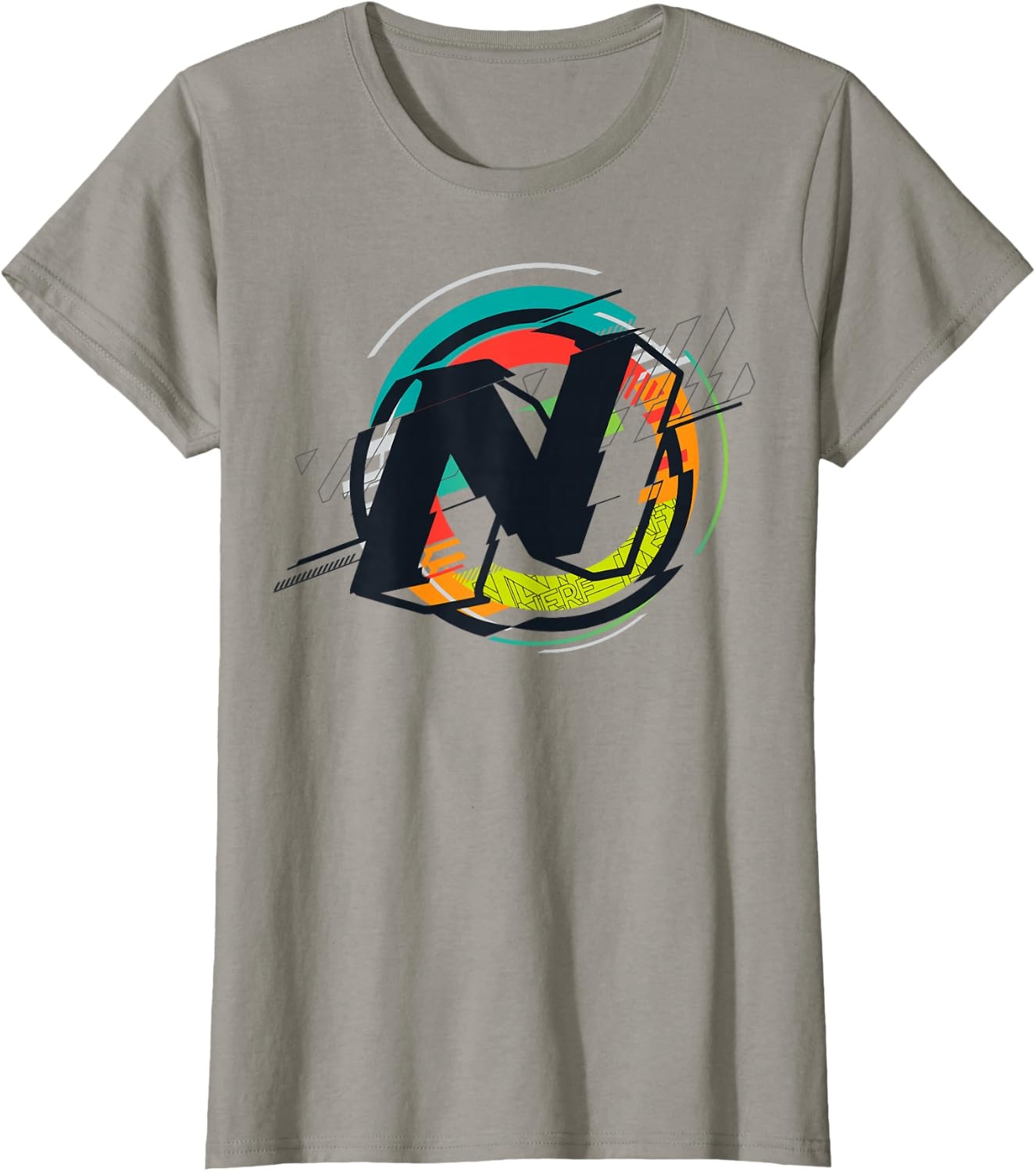 image:imageNerf Glitch Colour Graphic Logo TShirtSlate Grey