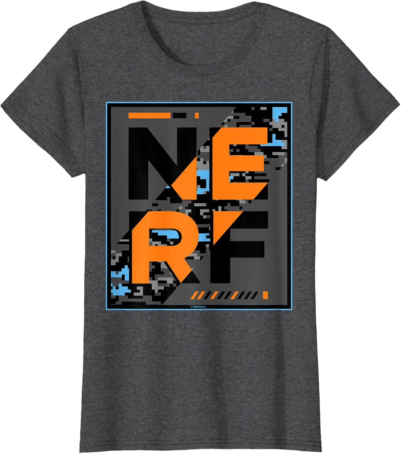 image:imageNerf Glitch Poster TShirtDark Heather Grey