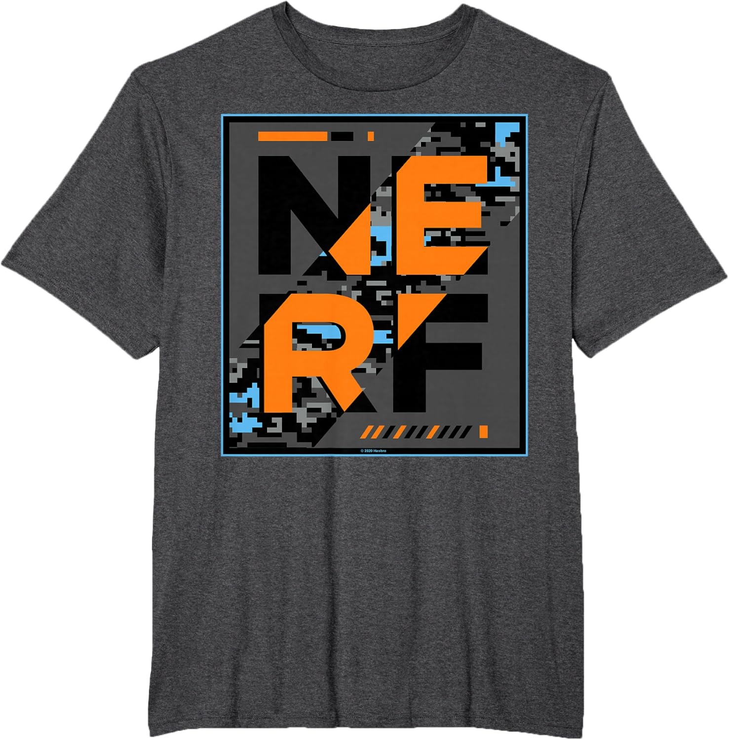 image:imageNerf Glitch Poster TShirtDark Heather Grey