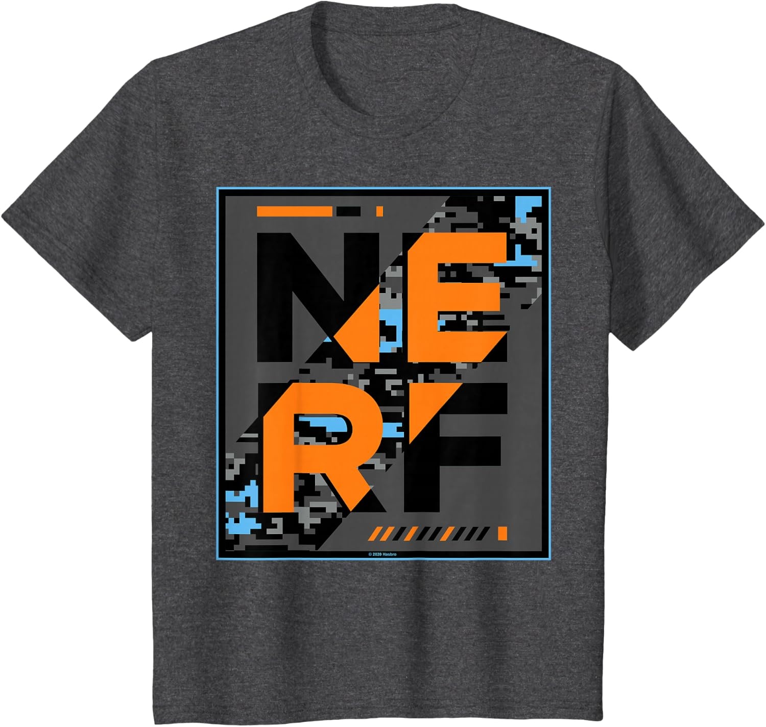 image:imageNerf Glitch Poster TShirtDark Heather Grey
