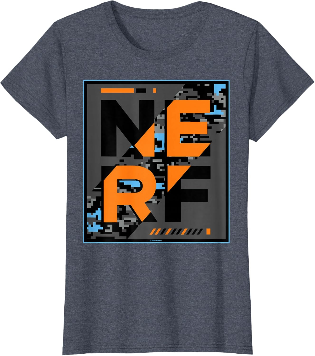 image:imageNerf Glitch Poster TShirtHeather Blue