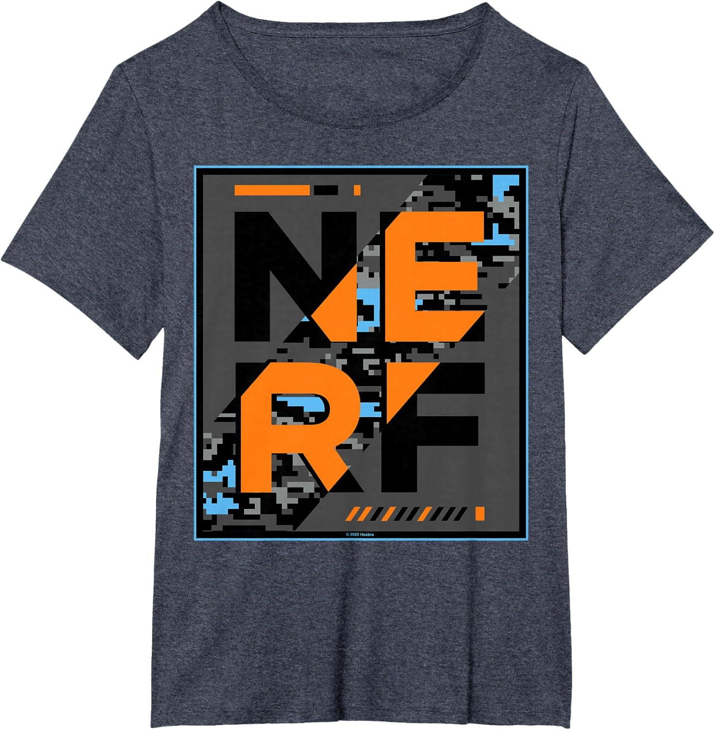 image:imageNerf Glitch Poster TShirtHeather Blue