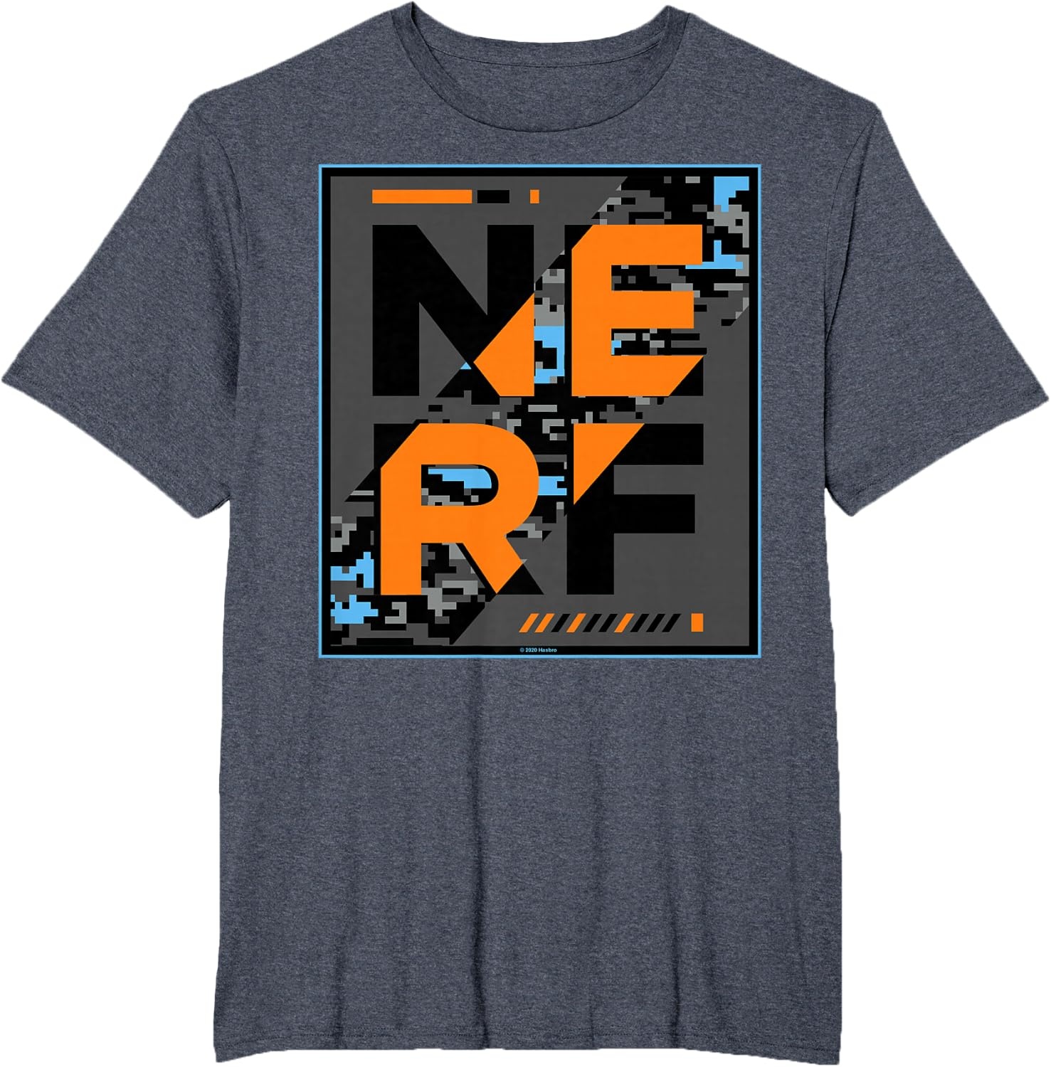 image:imageNerf Glitch Poster TShirtHeather Blue