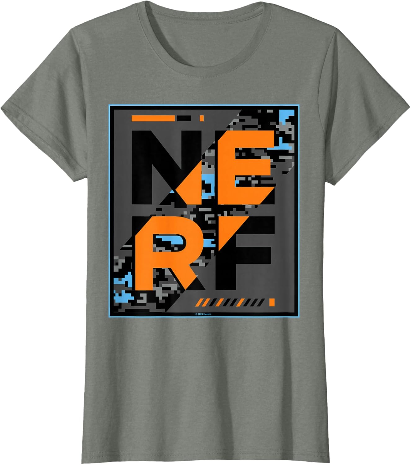 image:imageNerf Glitch Poster TShirtOlive Heather