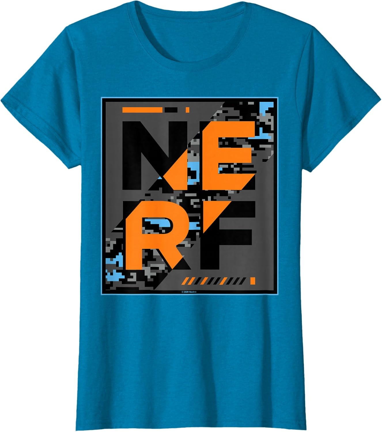 image:imageNerf Glitch Poster TShirtSapphire Blue