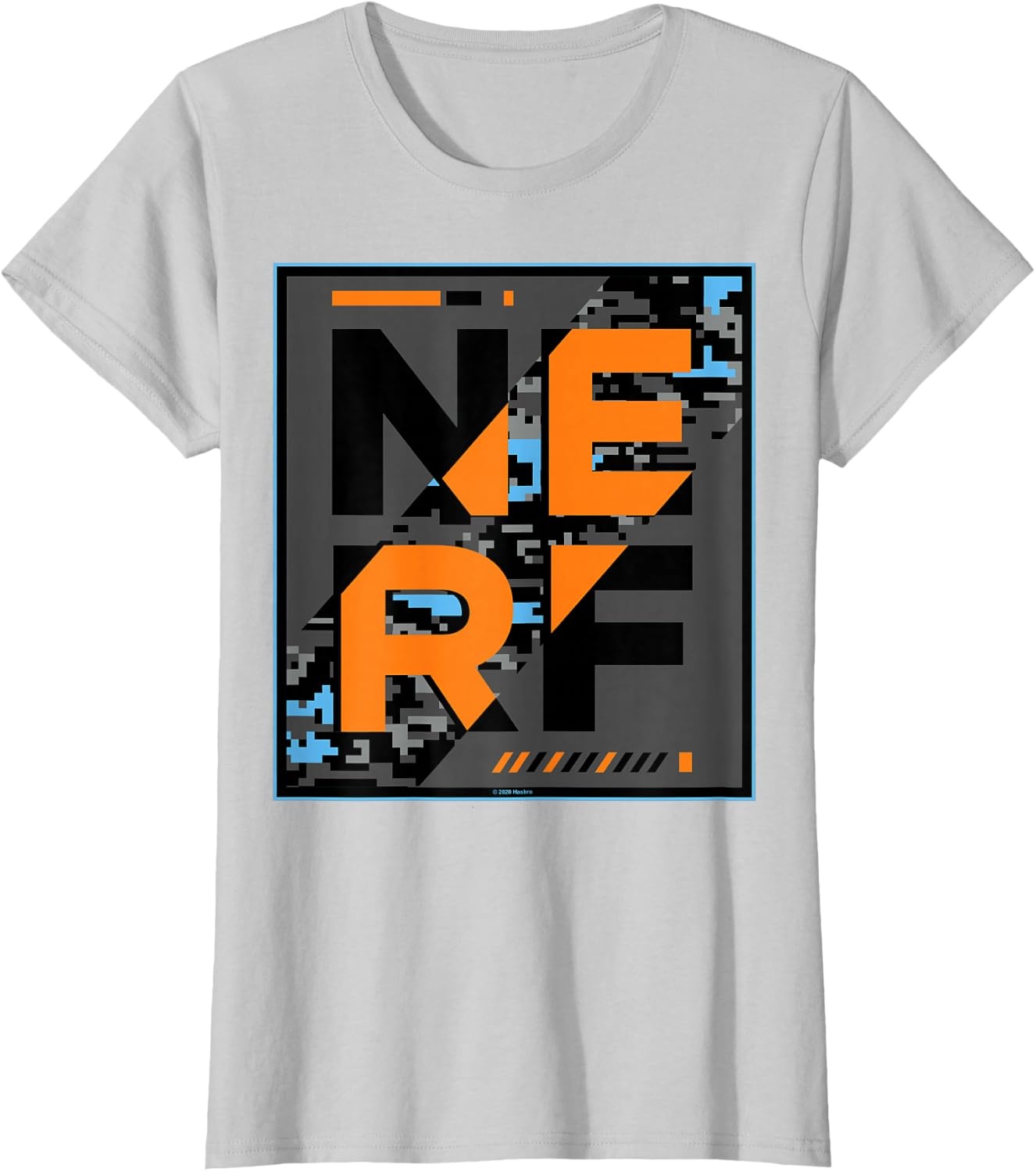 image:imageNerf Glitch Poster TShirtSilver Grey