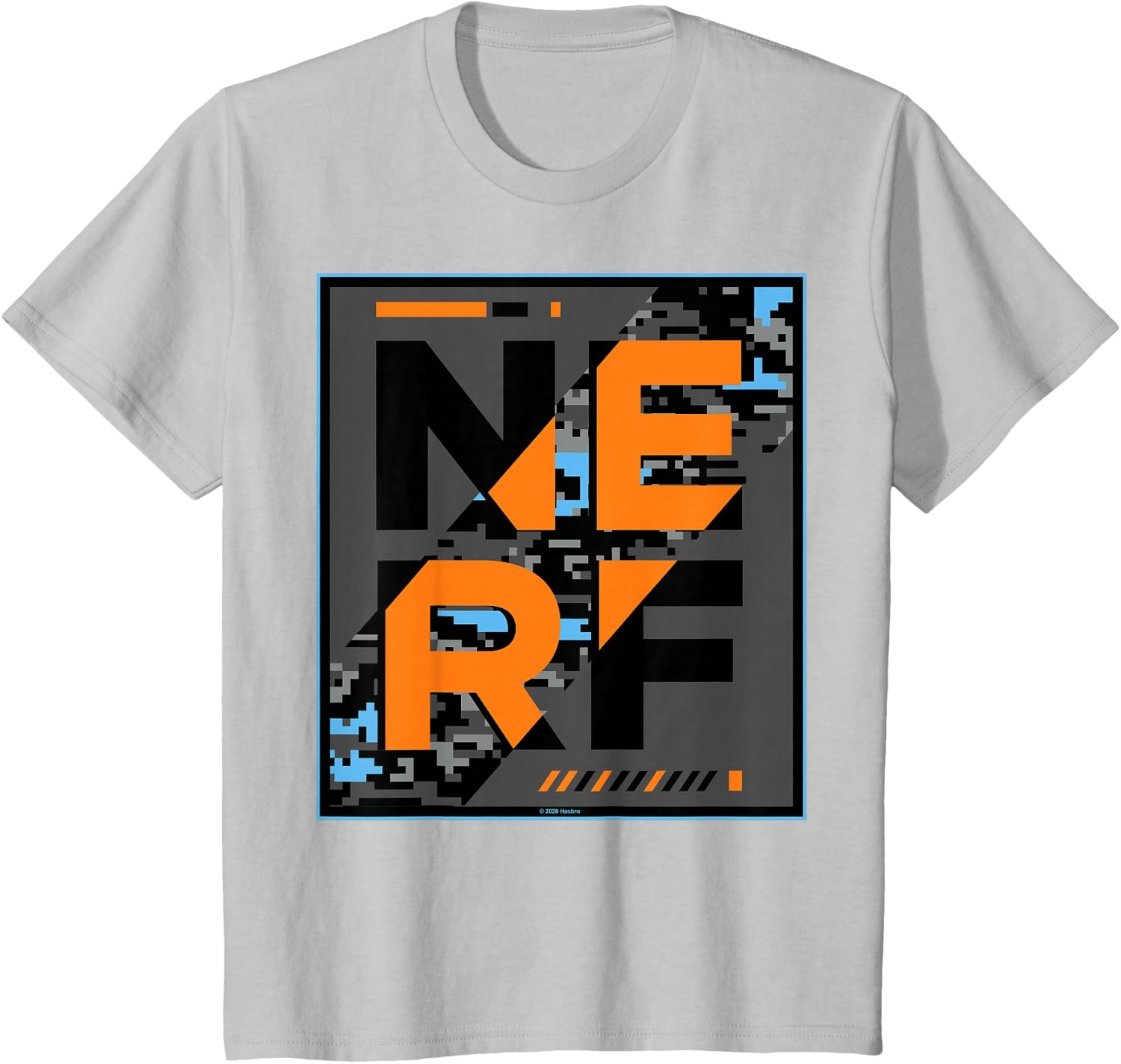 image:imageNerf Glitch Poster TShirtSilver Grey