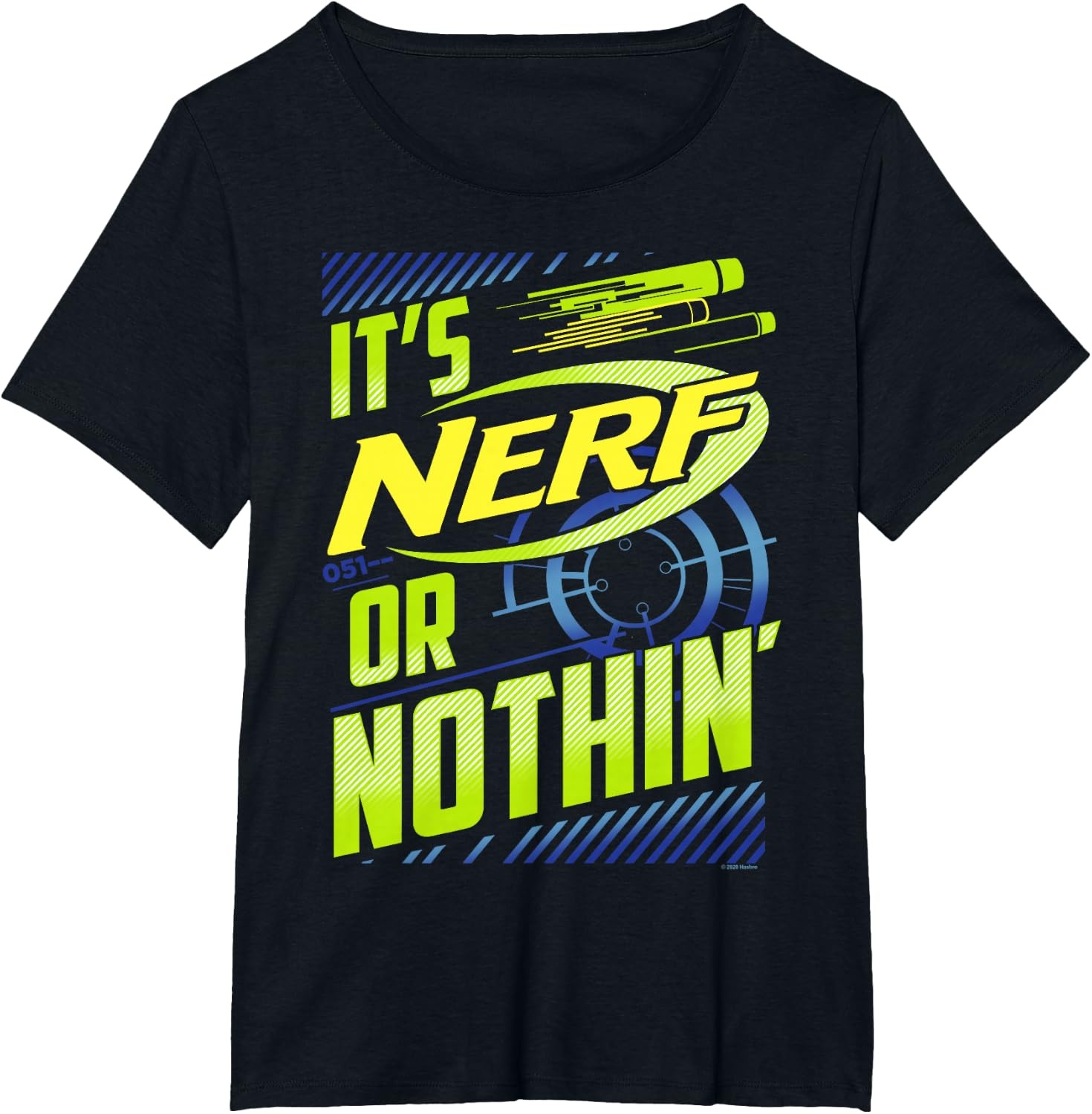 image:imageNerf Its Nerf Or Nothin Retro Bold Logo TShirt SmallBlack