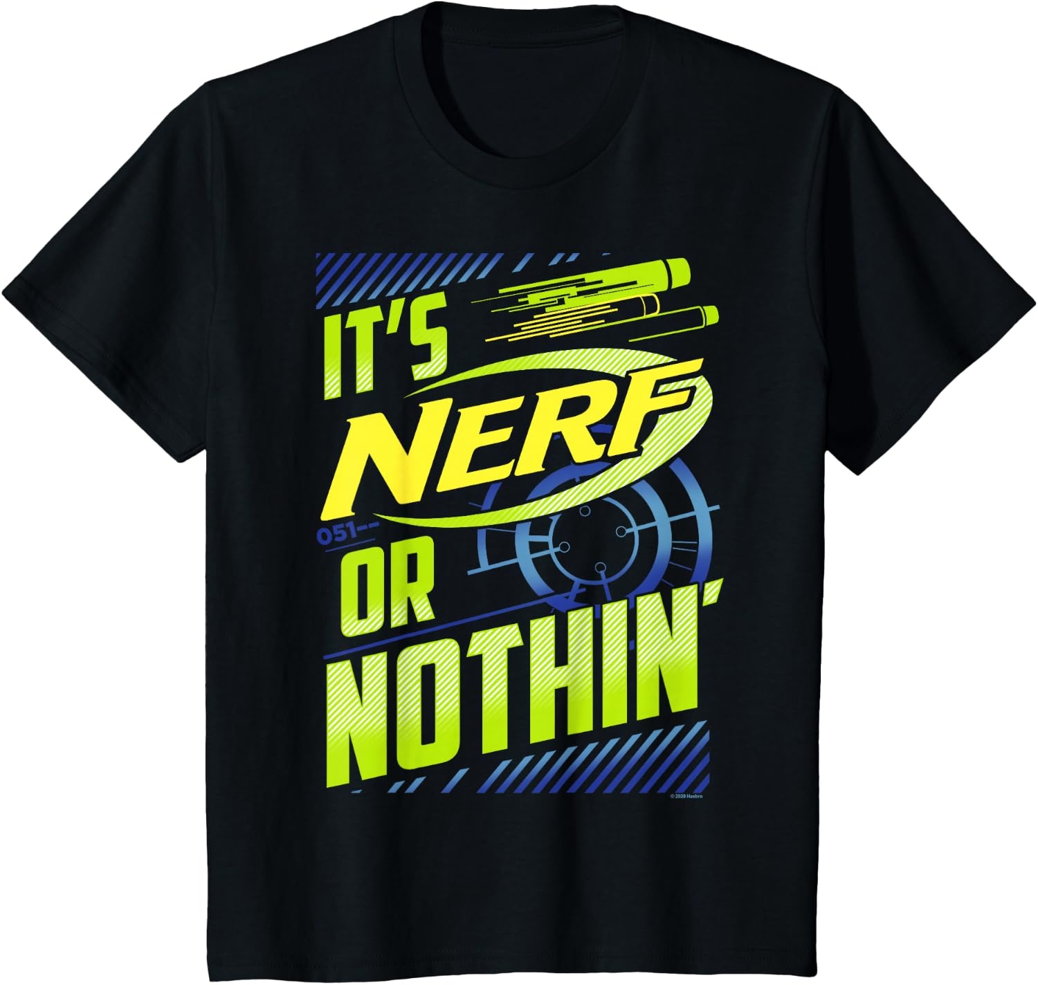 image:imageNerf Its Nerf Or Nothin Retro Bold Logo TShirt SmallBlack
