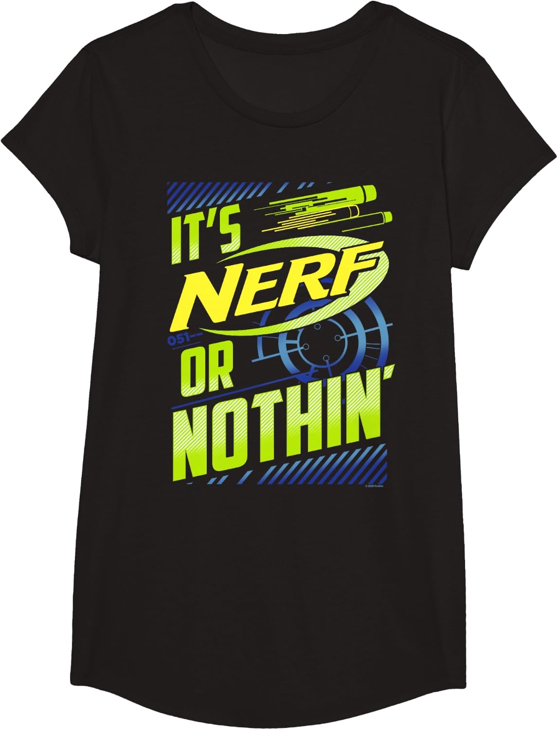 image:imageNerf Its Nerf Or Nothin Retro Bold Logo TShirt SmallBlack