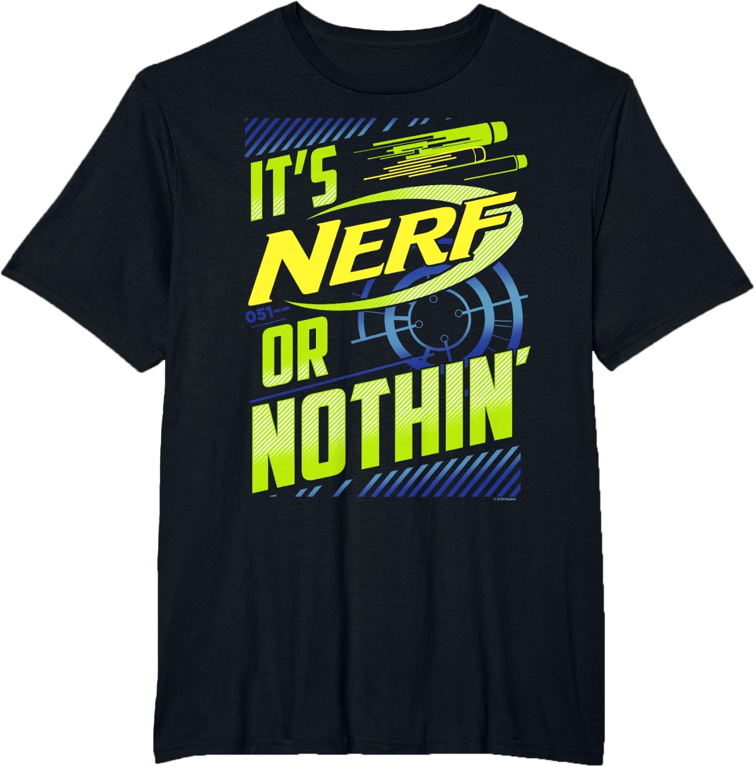 image:imageNerf Its Nerf Or Nothin Retro Bold Logo TShirt SmallBlack
