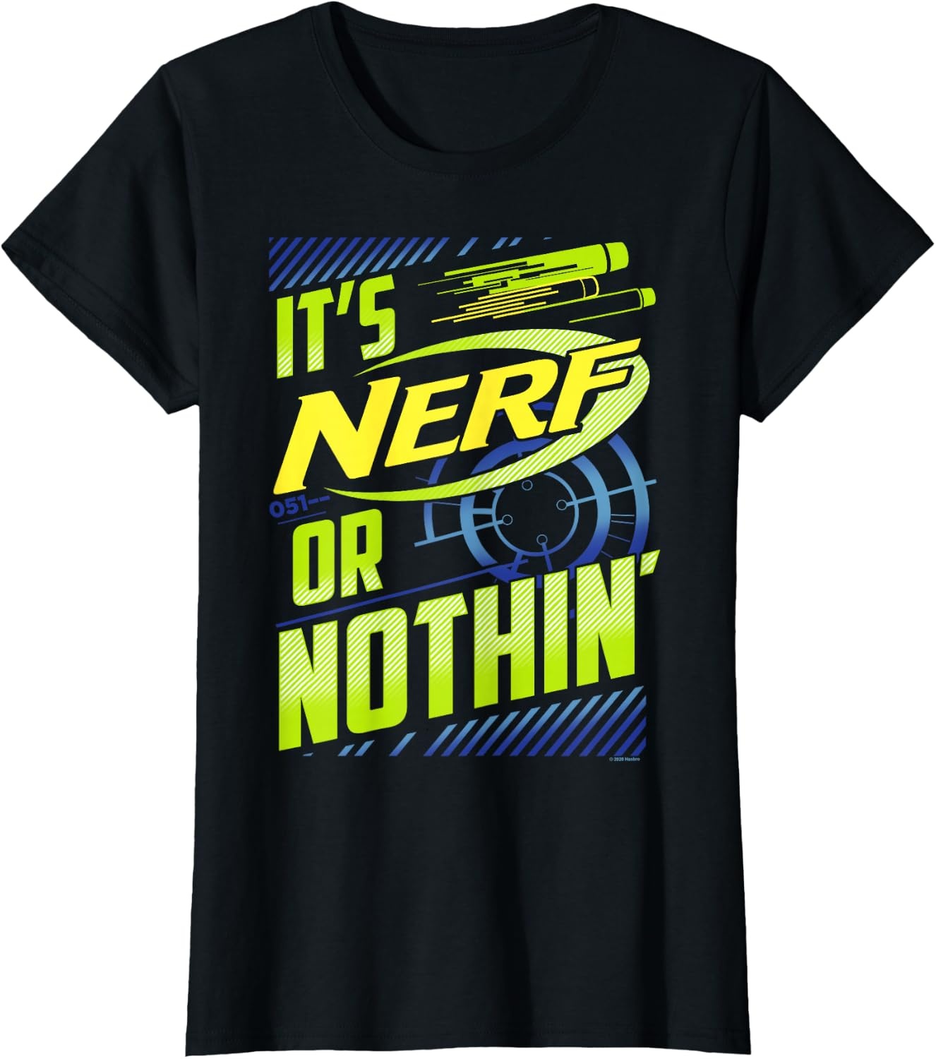 image:imageNerf Its Nerf Or Nothin Retro Bold Logo TShirt SmallBlack