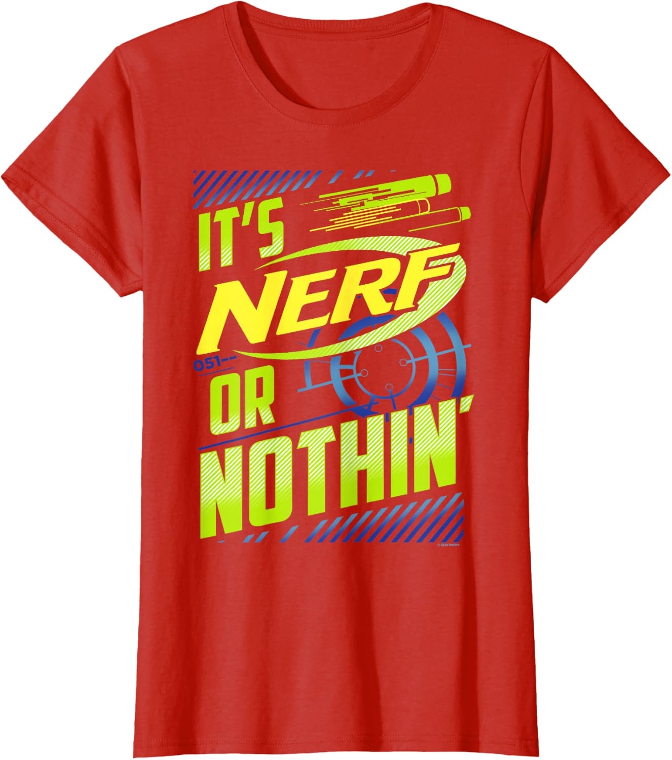 image:imageNerf Its Nerf Or Nothin Retro Bold Logo TShirt SmallRed