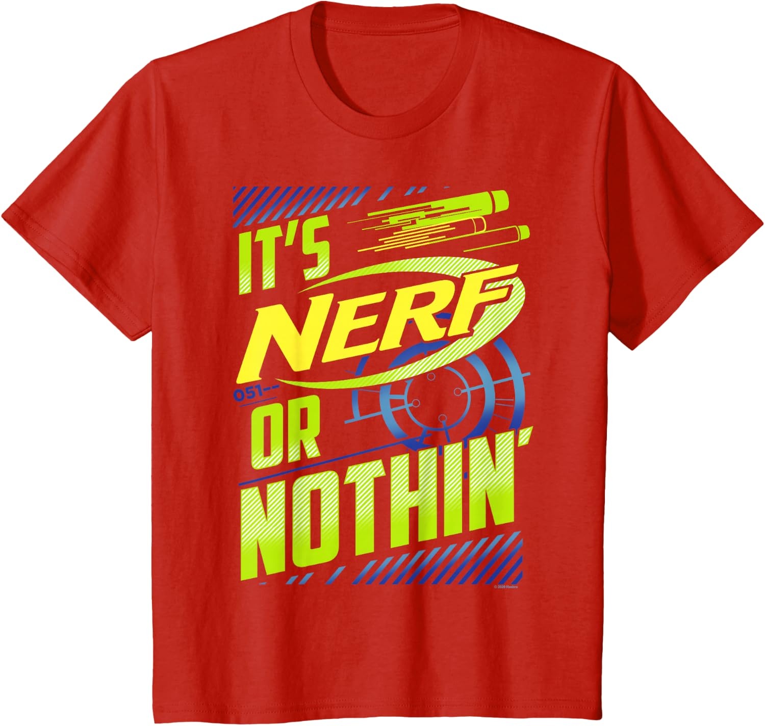 image:imageNerf Its Nerf Or Nothin Retro Bold Logo TShirt SmallRed