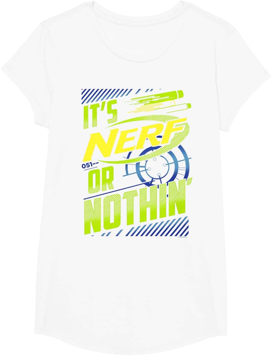 image:imageNerf Its Nerf Or Nothin Retro Bold Logo TShirt SmallWhite