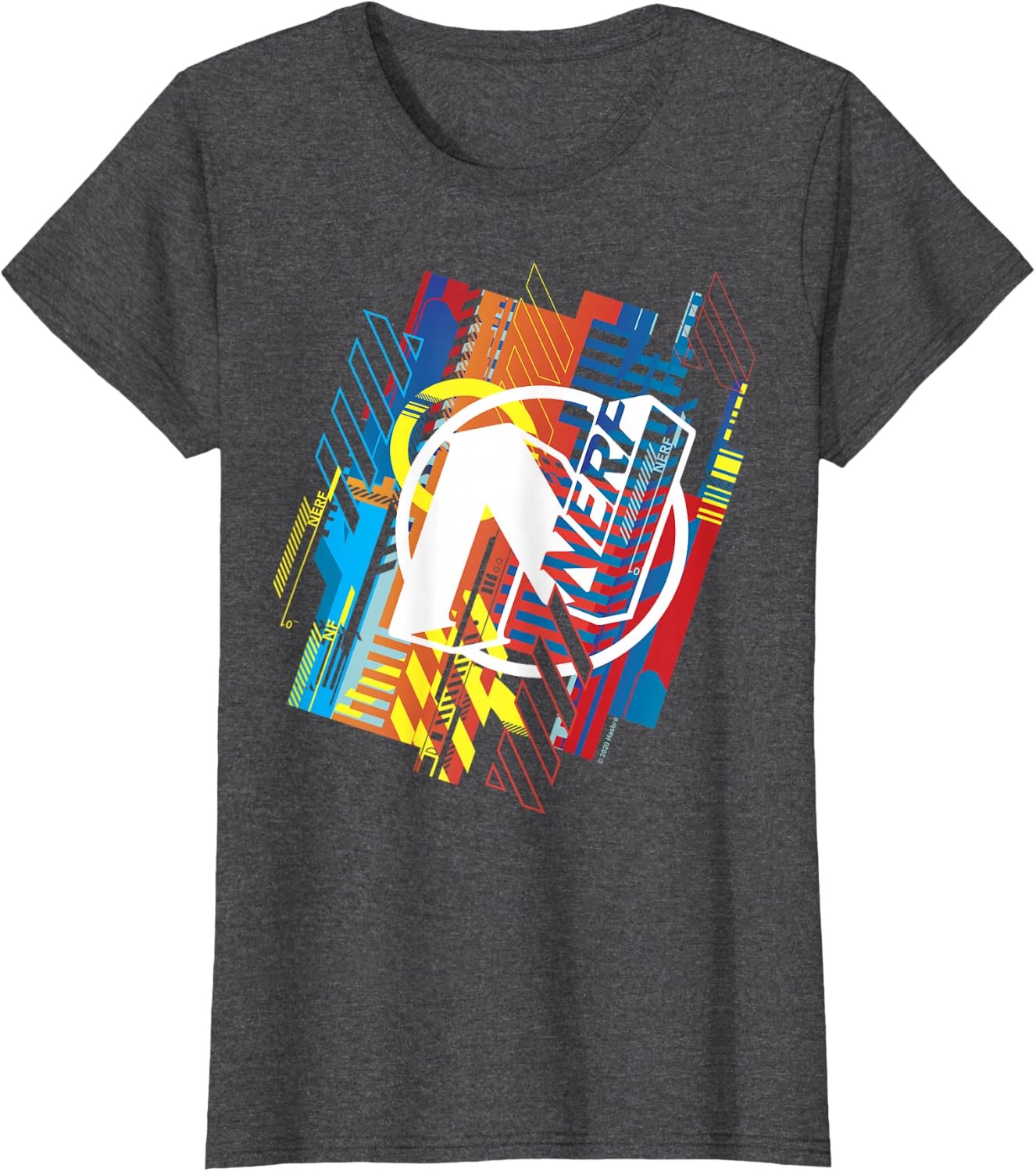 image:imageNerf N Glitched Logo TShirtDark Heather Grey