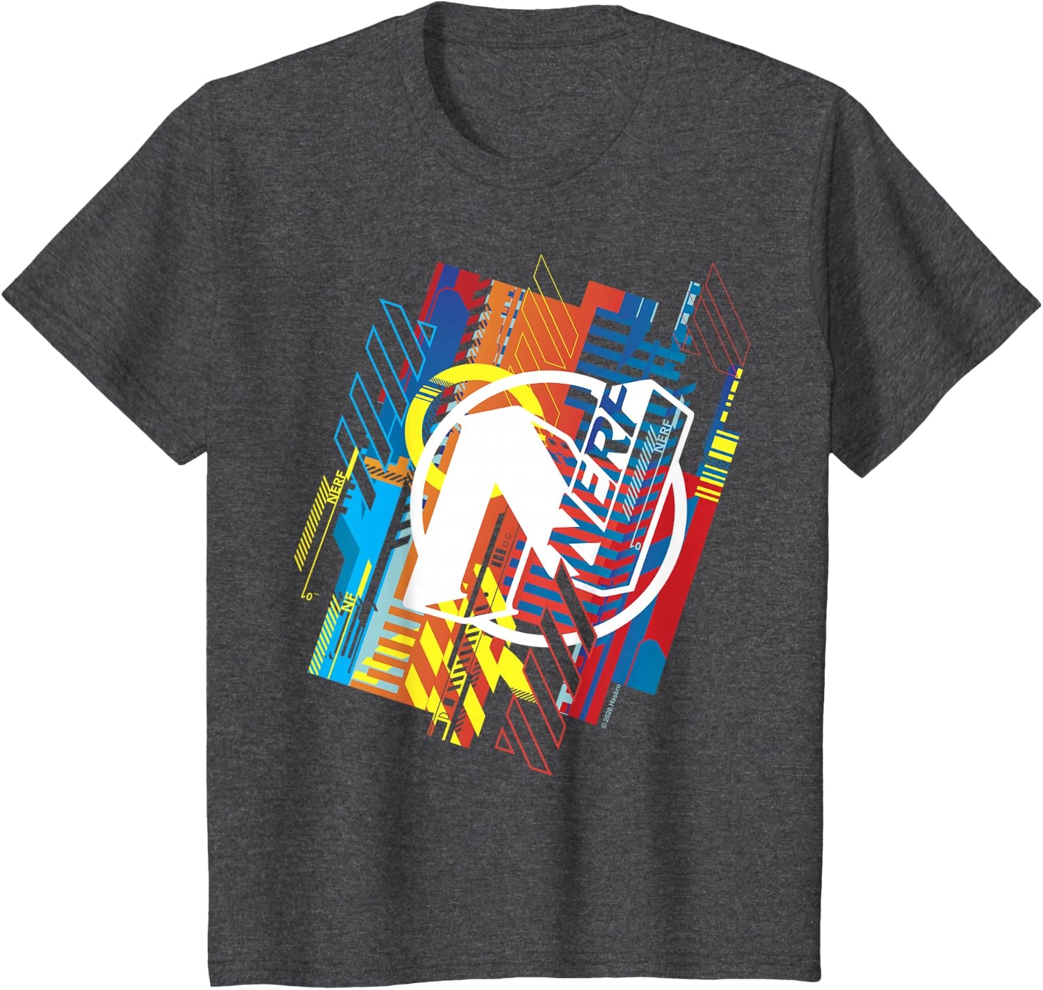 image:imageNerf N Glitched Logo TShirtDark Heather Grey