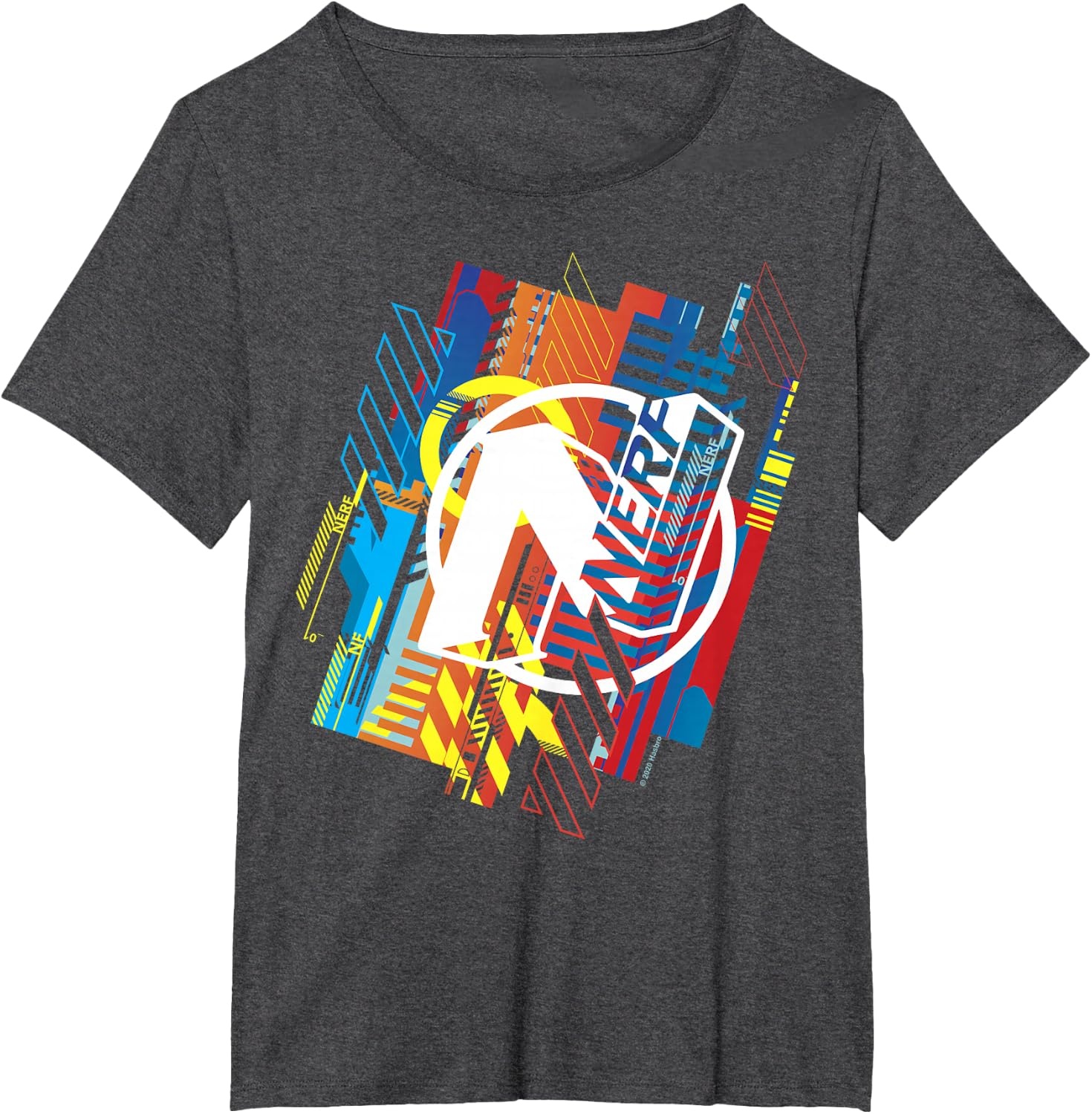 image:imageNerf N Glitched Logo TShirtDark Heather Grey