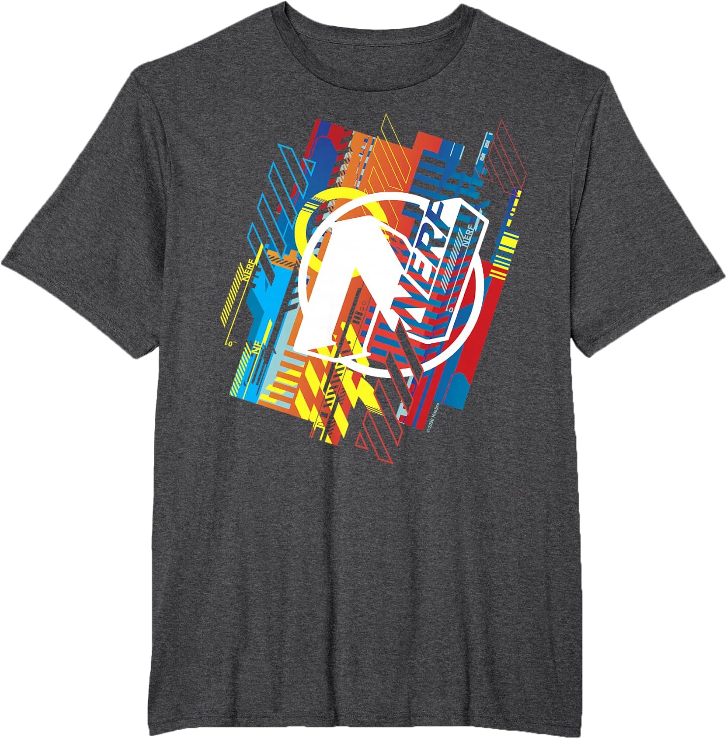 image:imageNerf N Glitched Logo TShirtDark Heather Grey