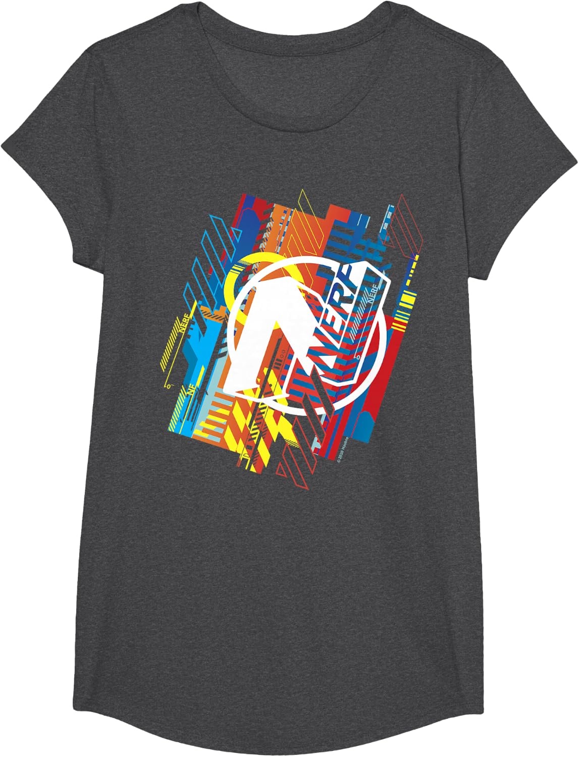 image:imageNerf N Glitched Logo TShirtDark Heather Grey