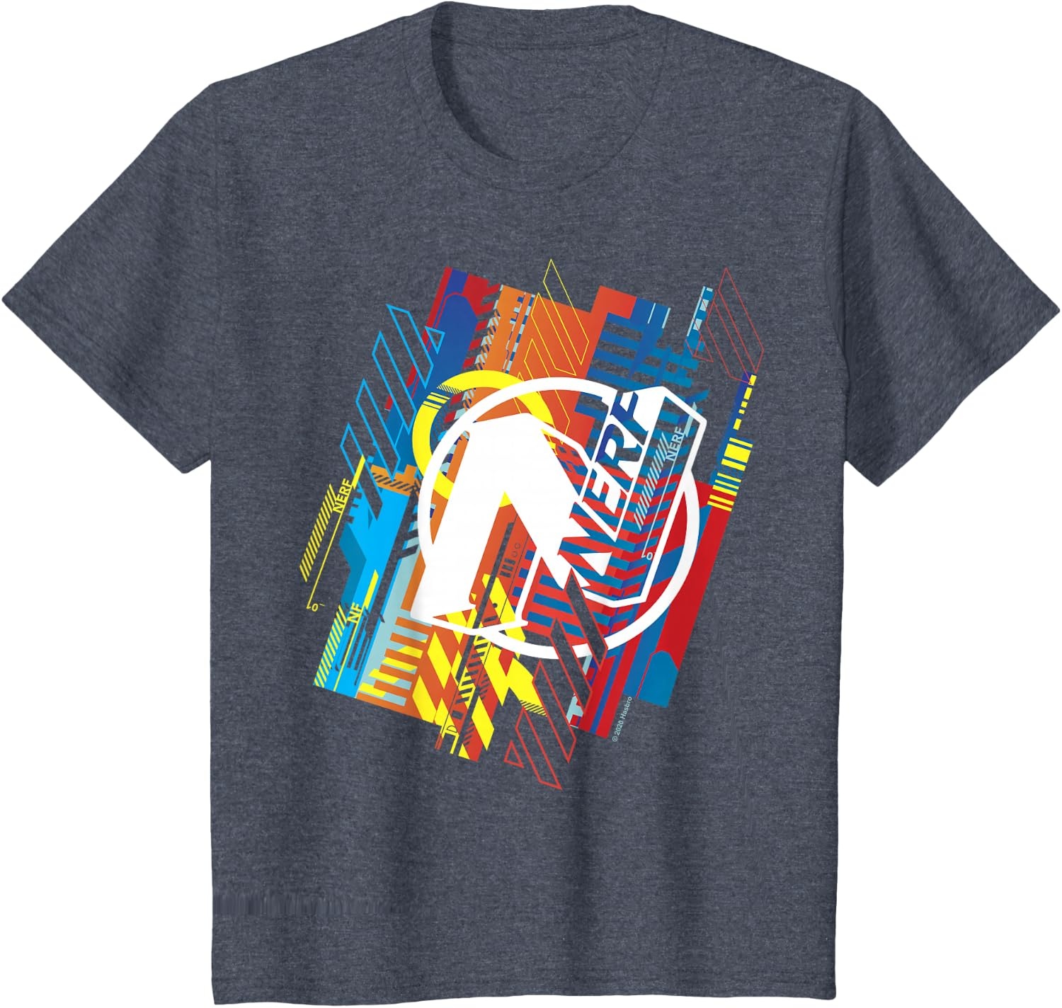 image:imageNerf N Glitched Logo TShirtHeather Blue
