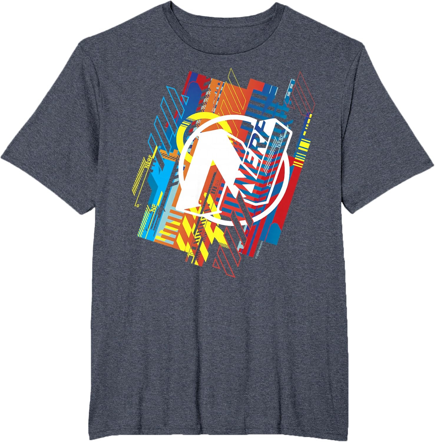 image:imageNerf N Glitched Logo TShirtHeather Blue
