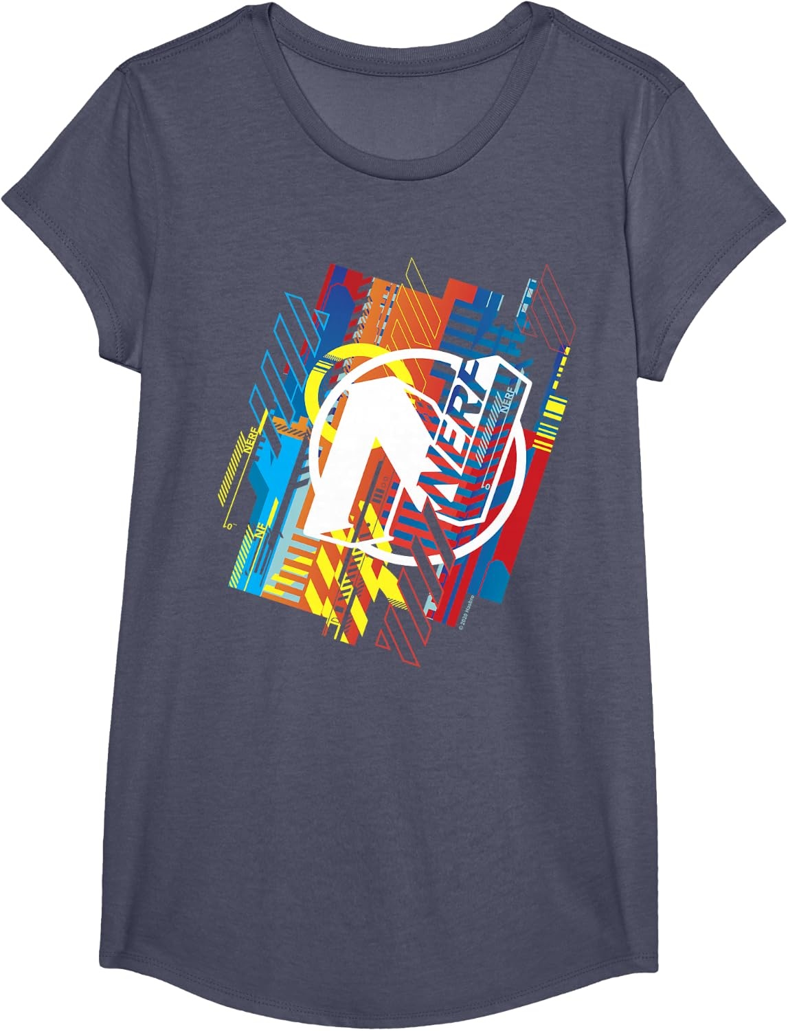 image:imageNerf N Glitched Logo TShirtHeather Blue