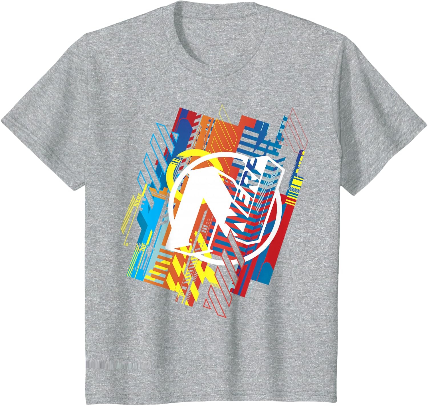 image:imageNerf N Glitched Logo TShirtHeather Grey