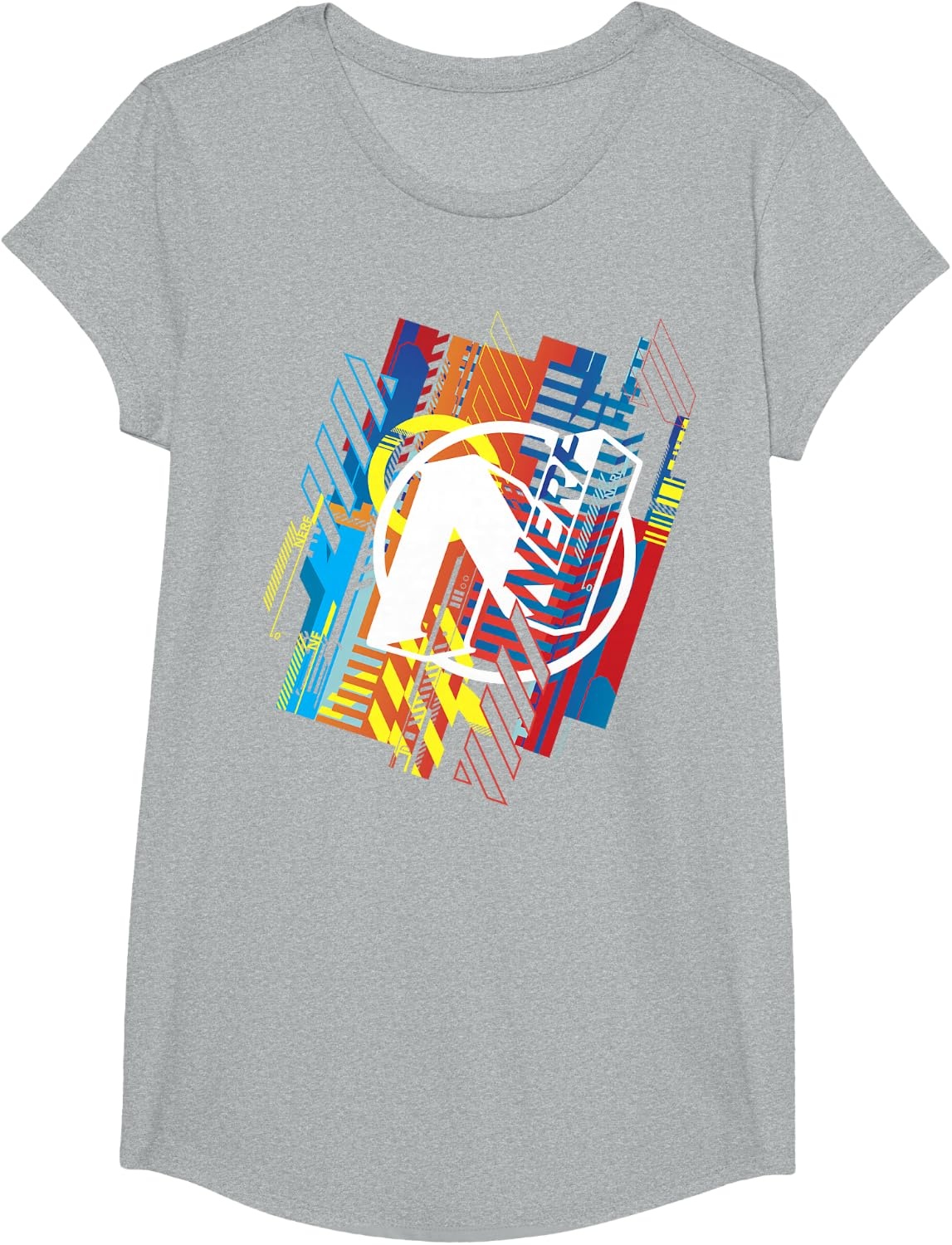 image:imageNerf N Glitched Logo TShirtHeather Grey