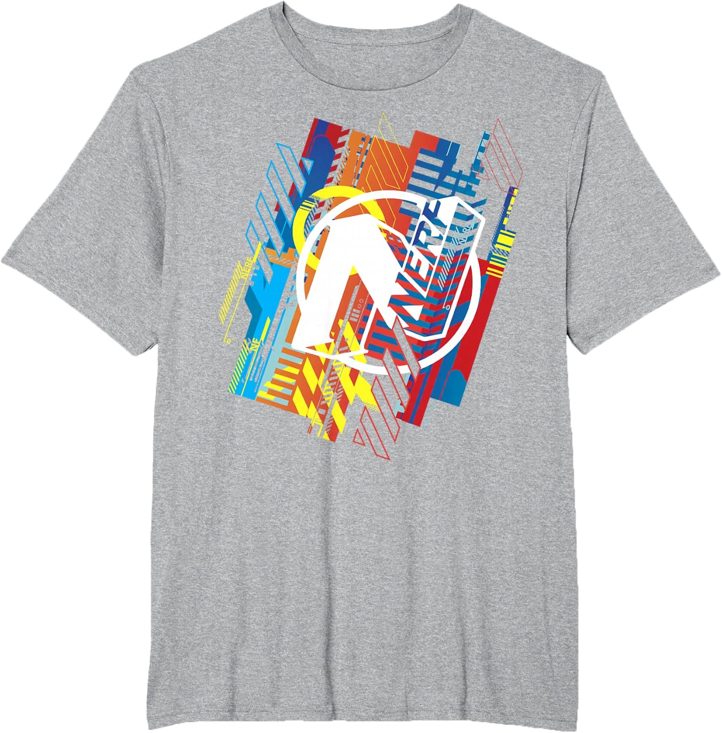 image:imageNerf N Glitched Logo TShirtHeather Grey