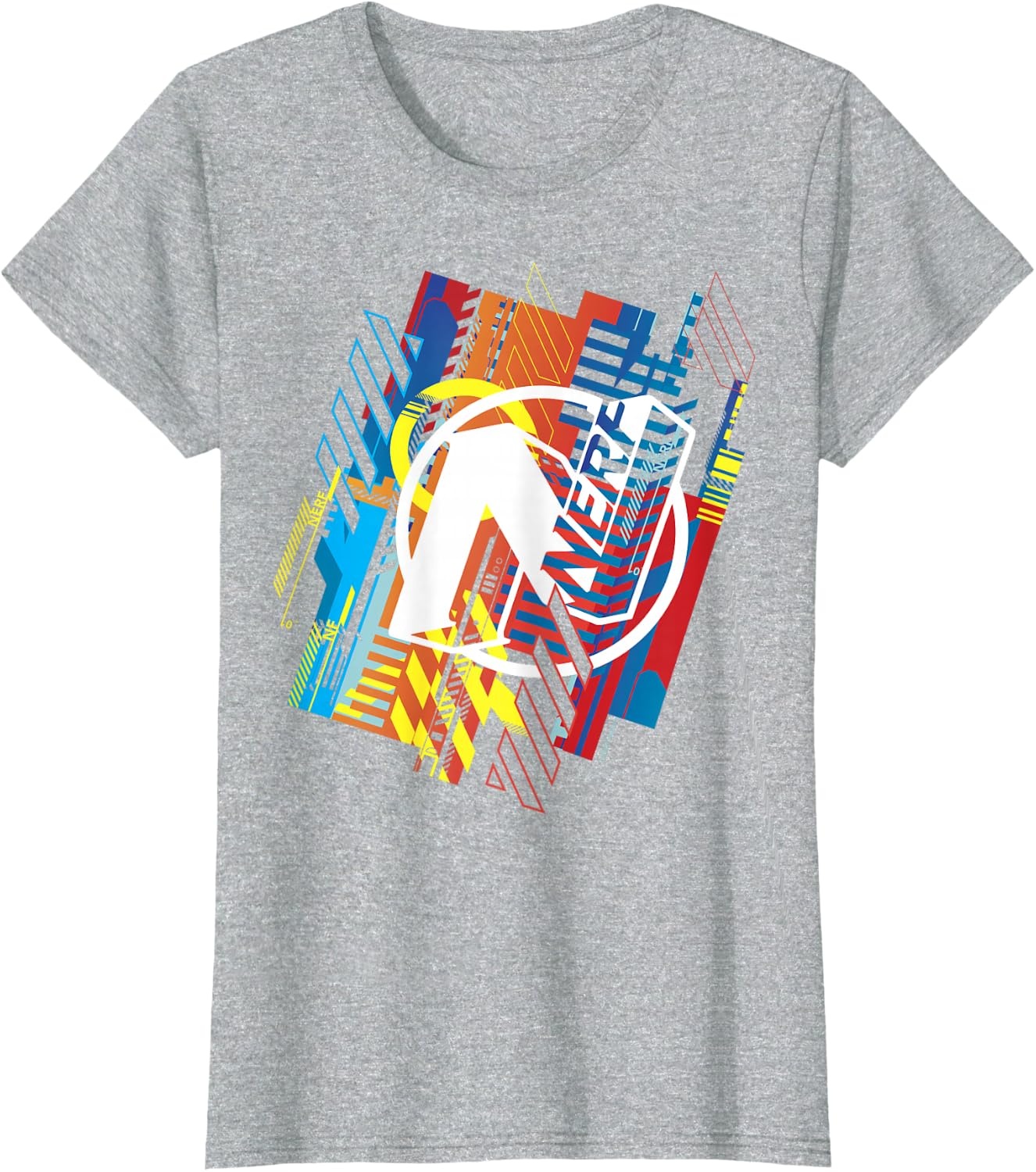 image:imageNerf N Glitched Logo TShirtHeather Grey