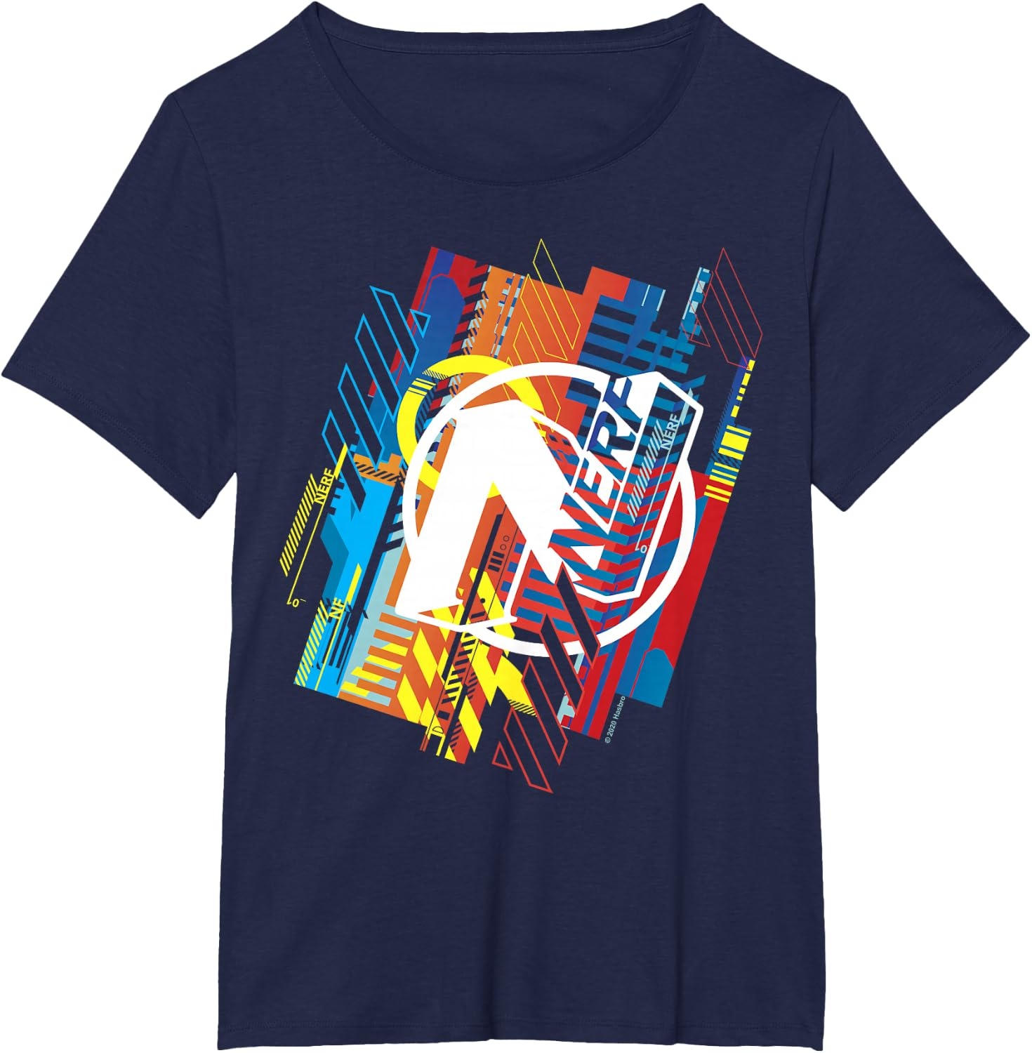 image:imageNerf N Glitched Logo TShirtNavy Blue
