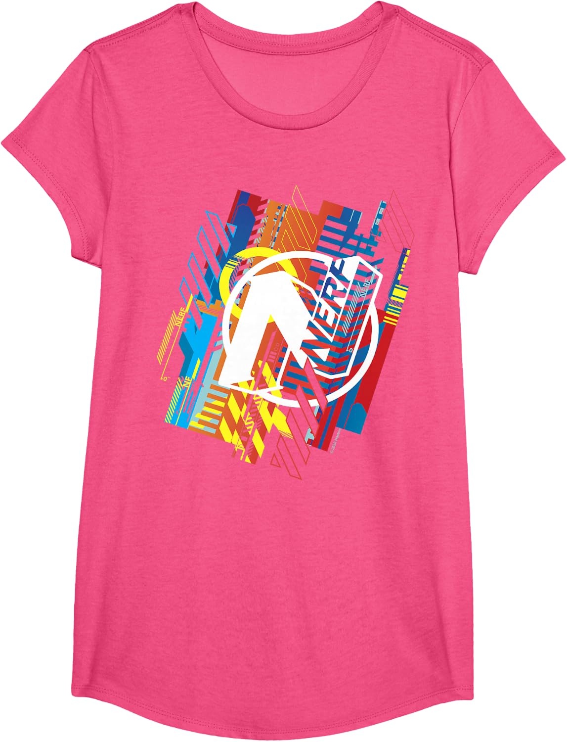 image:imageNerf N Glitched Logo TShirtPink Heather