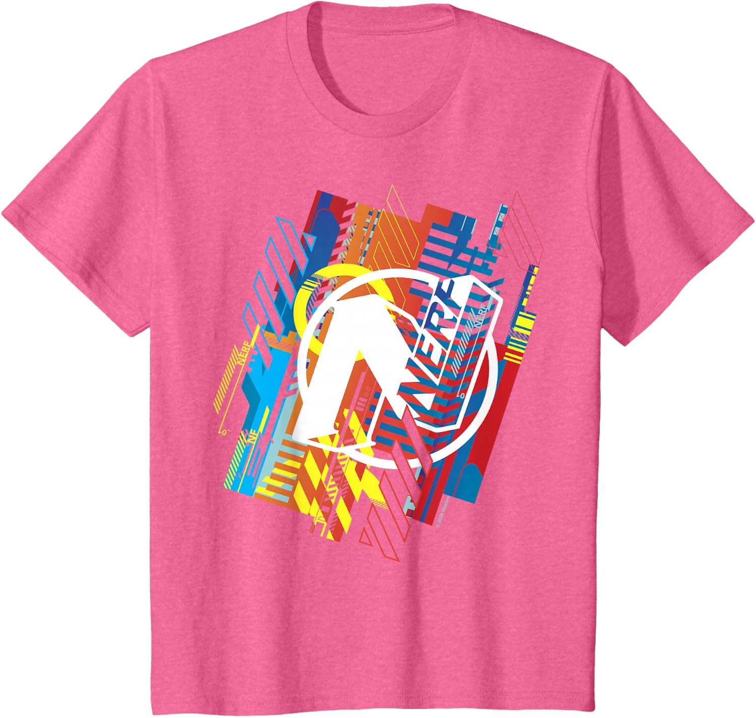 image:imageNerf N Glitched Logo TShirtPink Heather