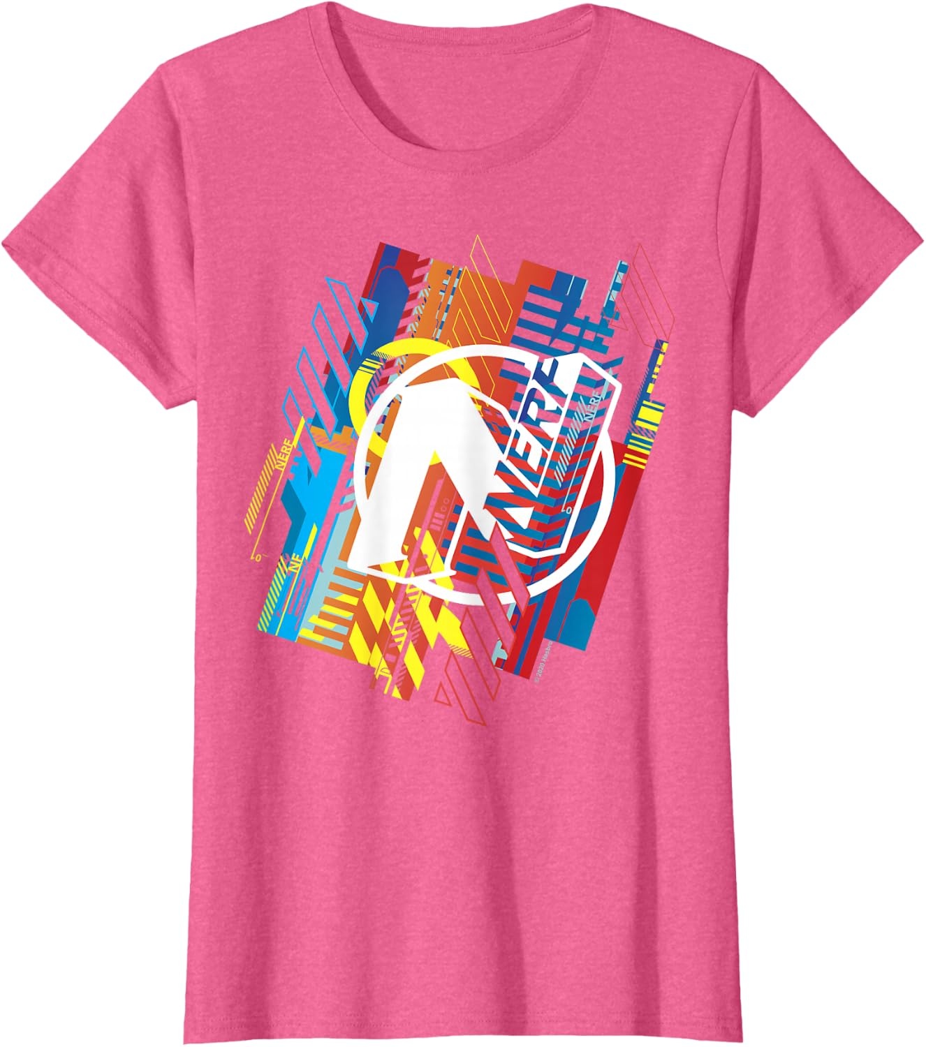 image:imageNerf N Glitched Logo TShirtPink Heather