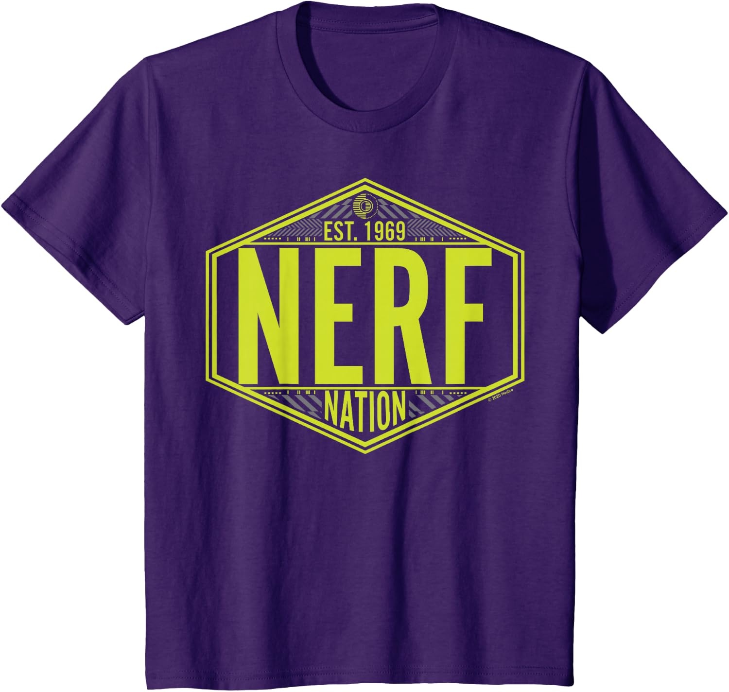 image:imageNerf Nation Est 1969 Neon Badge Logo TShirtPurple