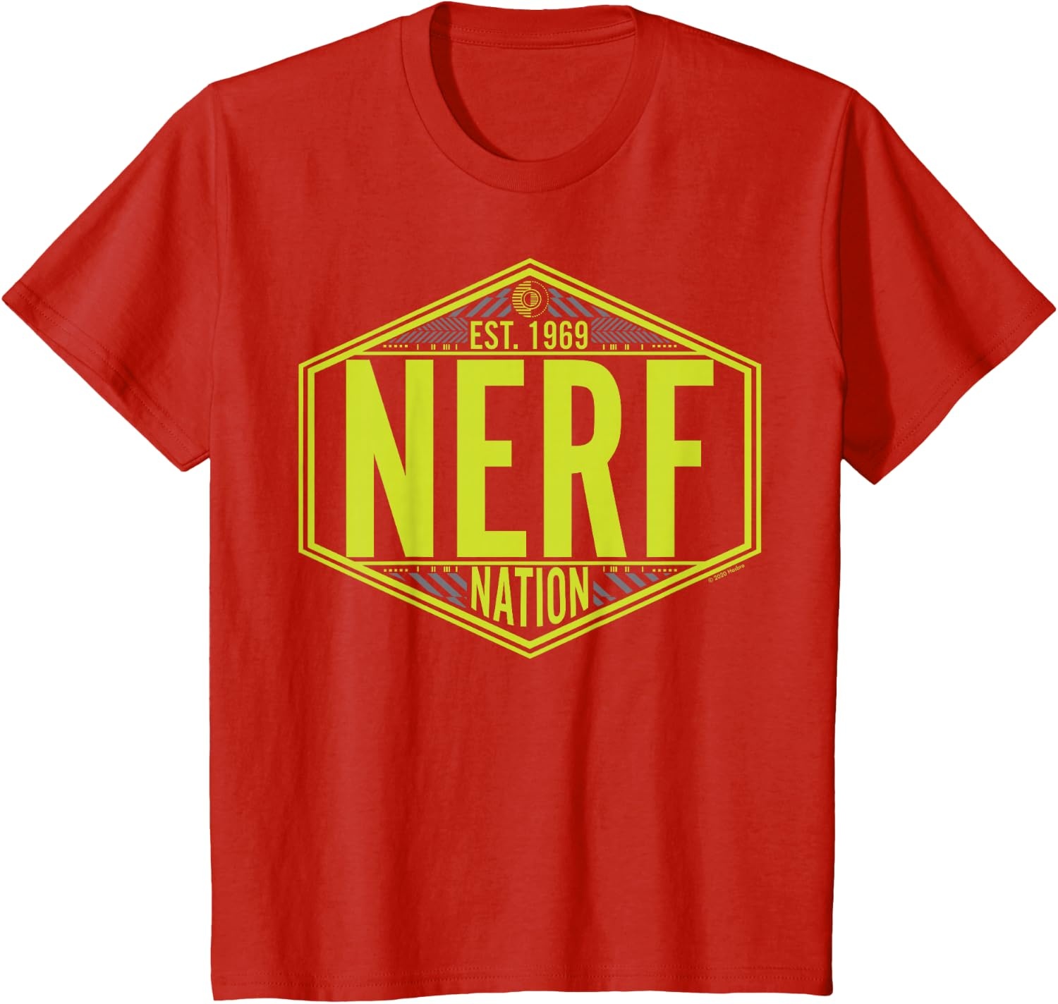 image:imageNerf Nation Est 1969 Neon Badge Logo TShirtRed