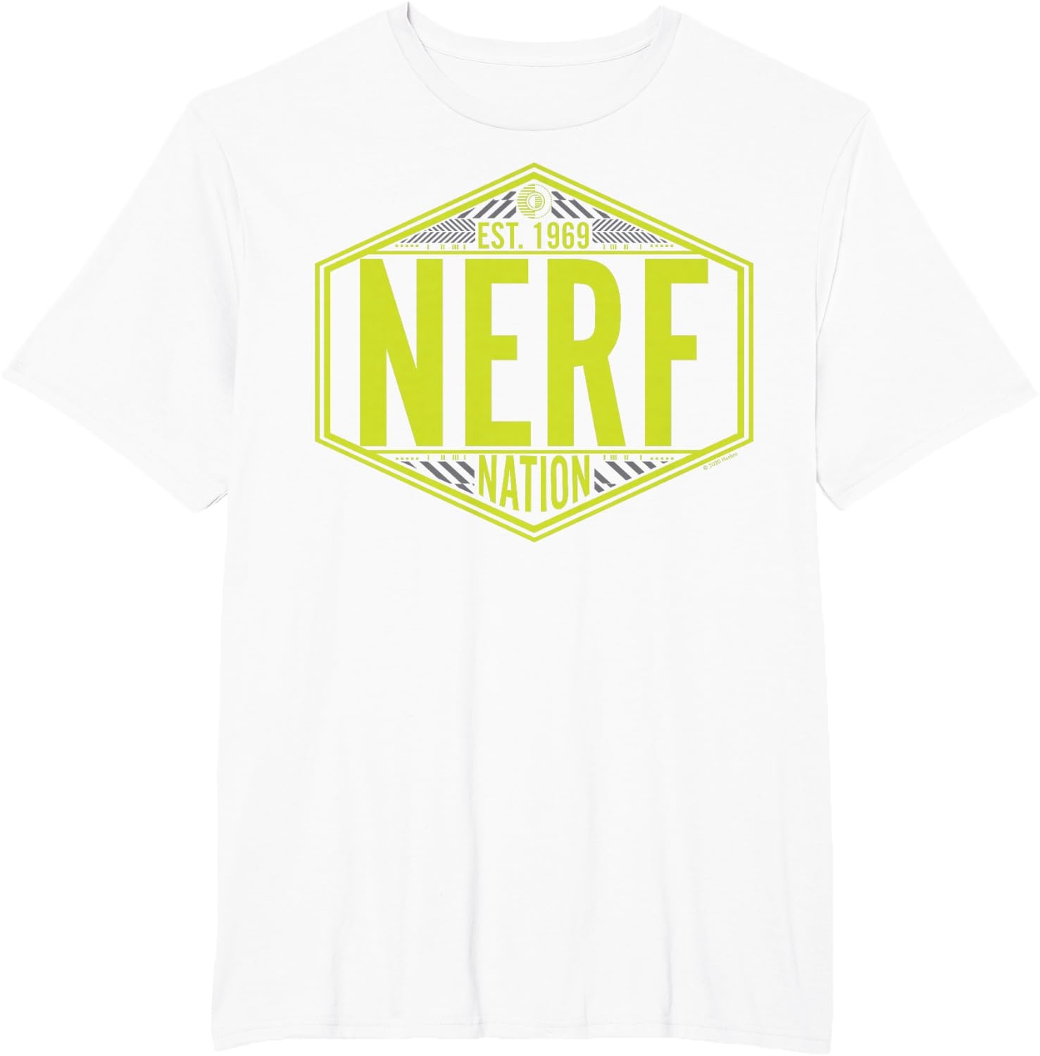 image:imageNerf Nation Est 1969 Neon Badge Logo TShirtWhite