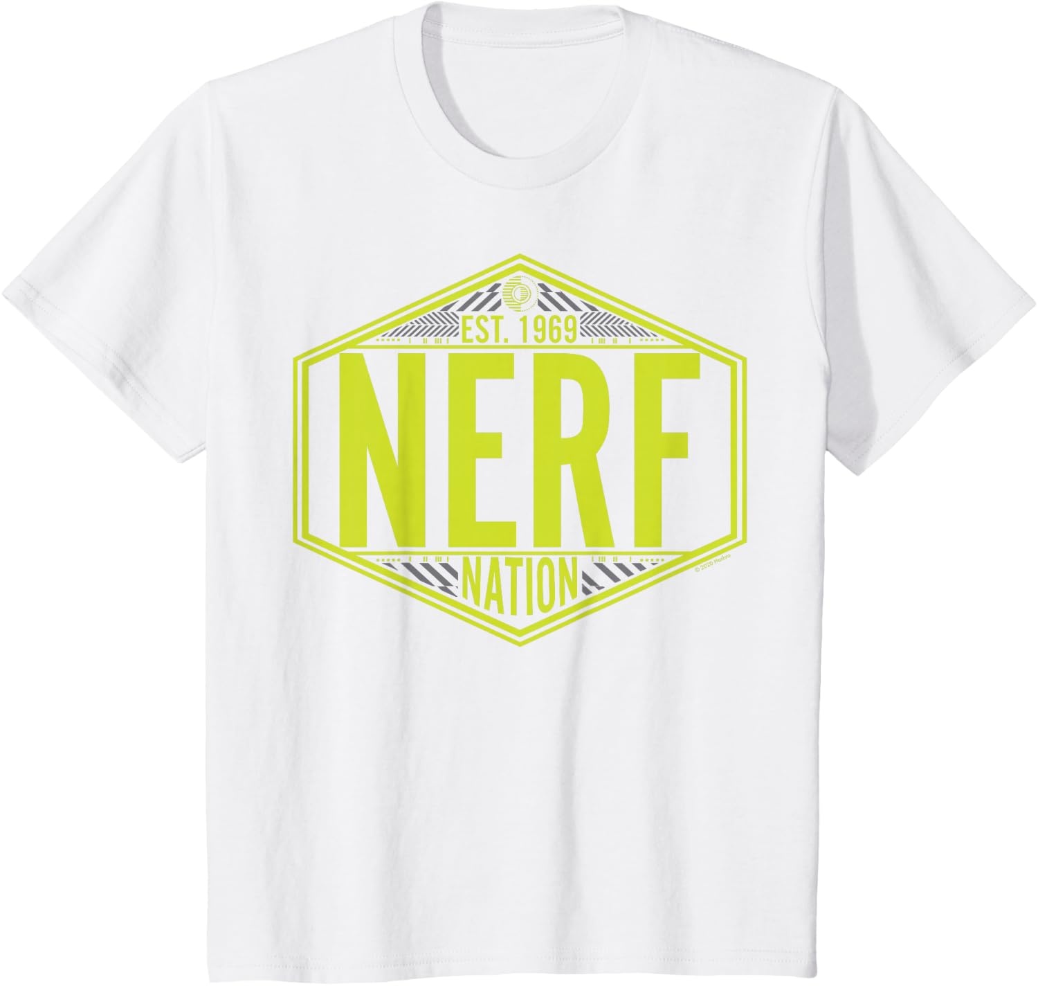 image:imageNerf Nation Est 1969 Neon Badge Logo TShirtWhite