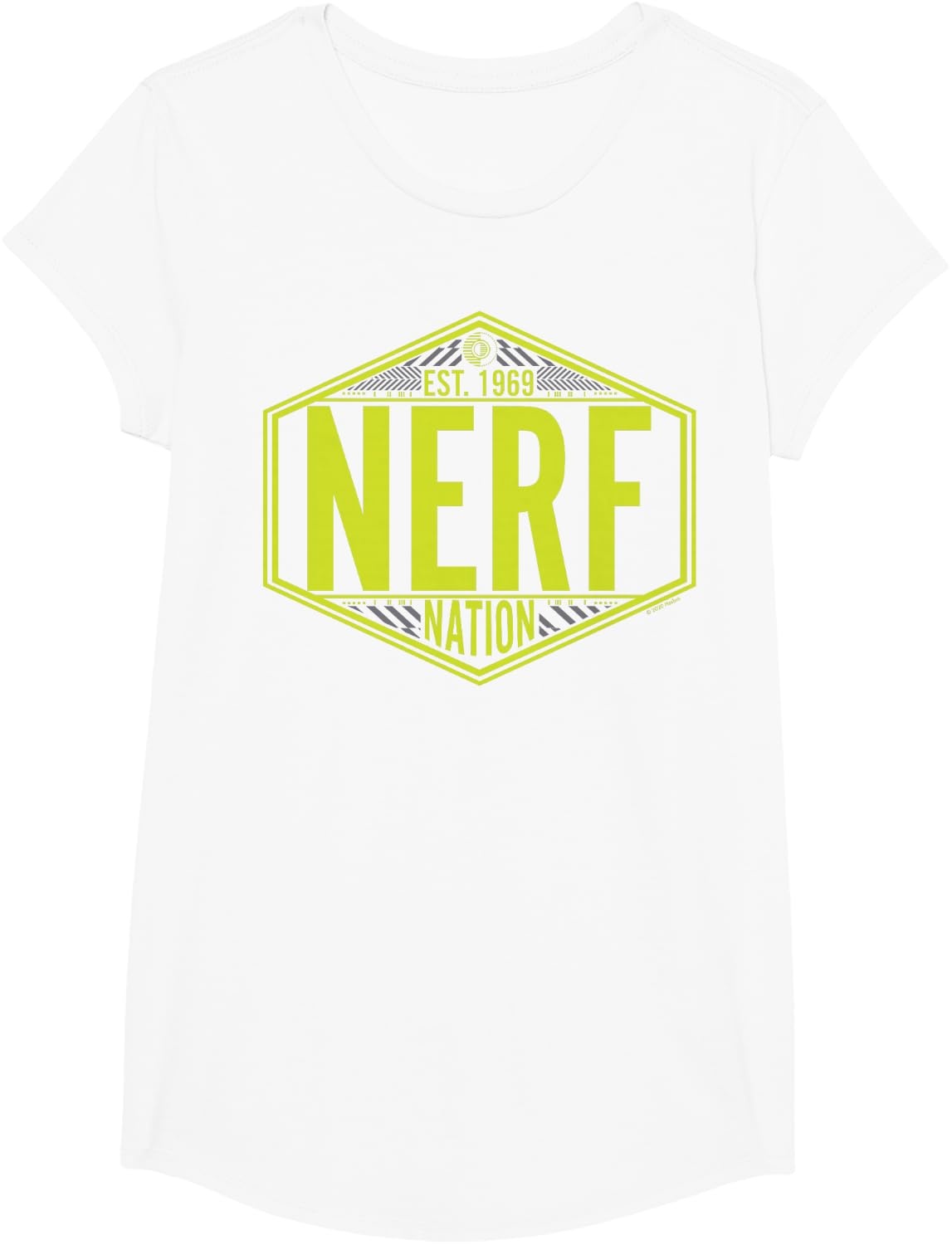 image:imageNerf Nation Est 1969 Neon Badge Logo TShirtWhite