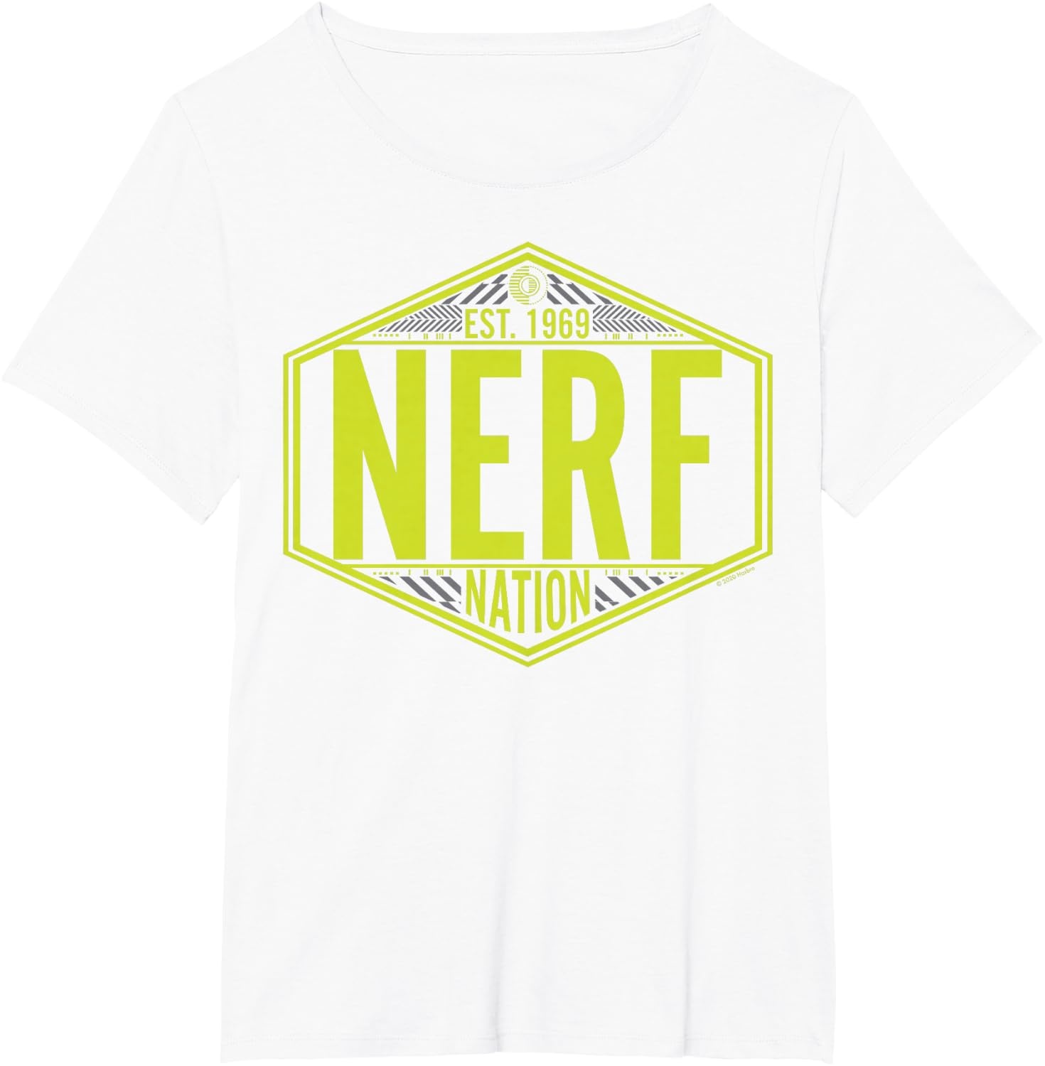 image:imageNerf Nation Est 1969 Neon Badge Logo TShirtWhite