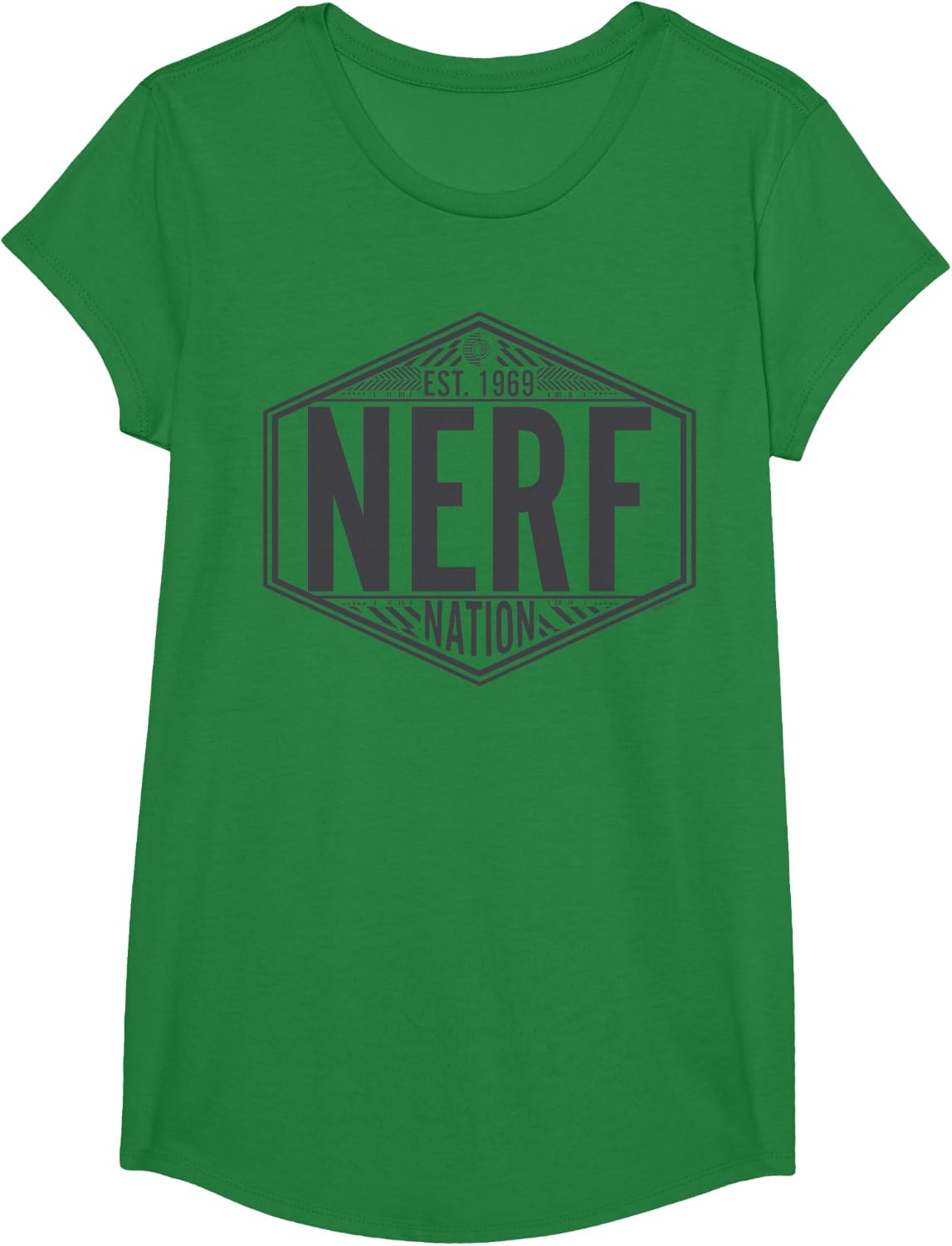 image:imageNerf Nation Est 1969 Neon Badge Logo V2 TShirtKelly Green
