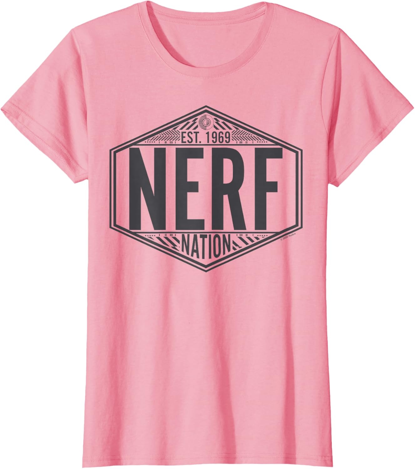 image:imageNerf Nation Est 1969 Neon Badge Logo V2 TShirtPink