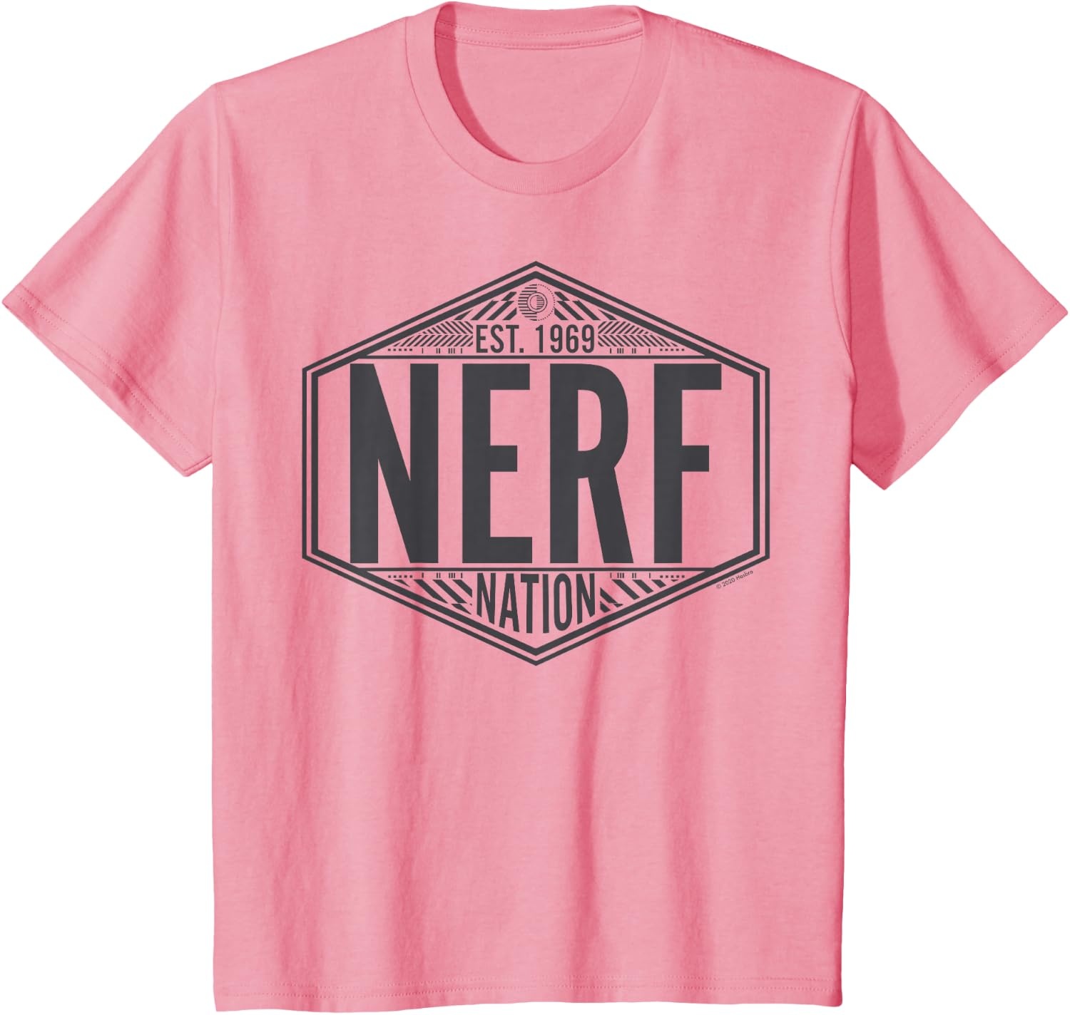image:imageNerf Nation Est 1969 Neon Badge Logo V2 TShirtPink