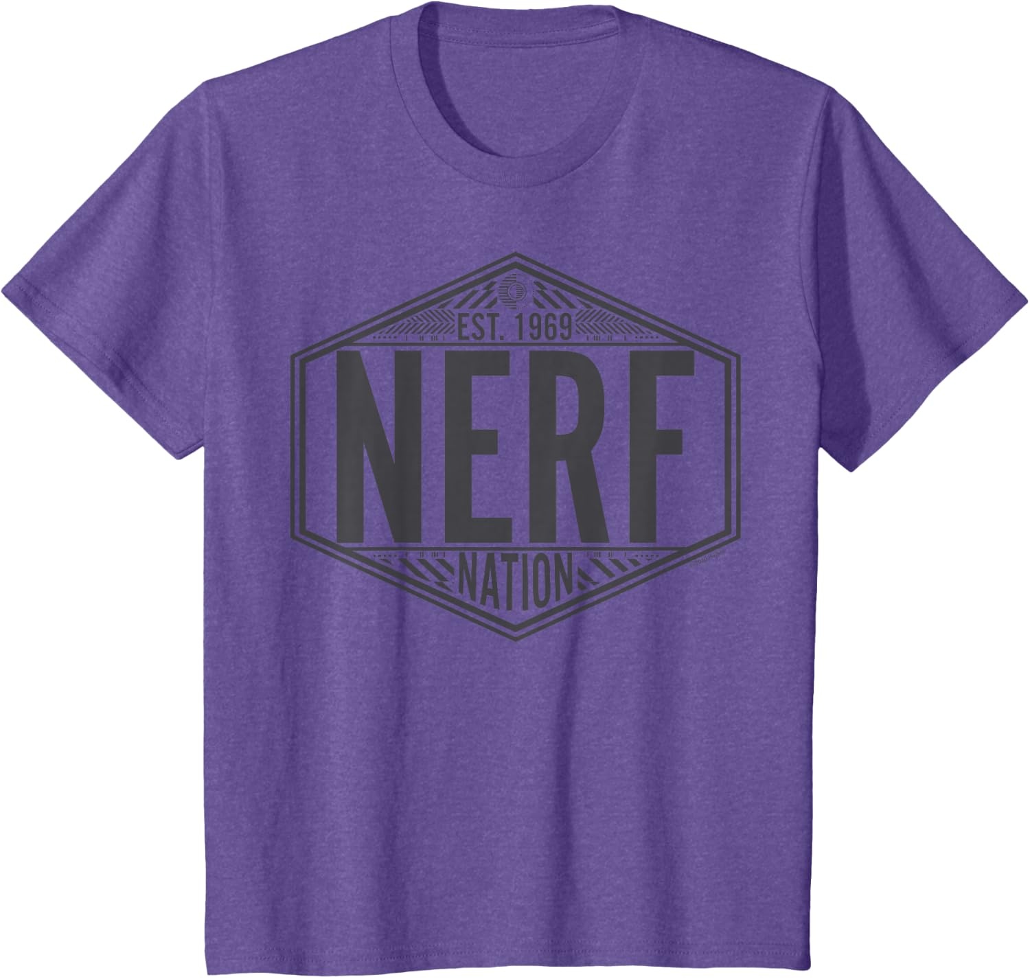 image:imageNerf Nation Est 1969 Neon Badge Logo V2 TShirtPurple Heather