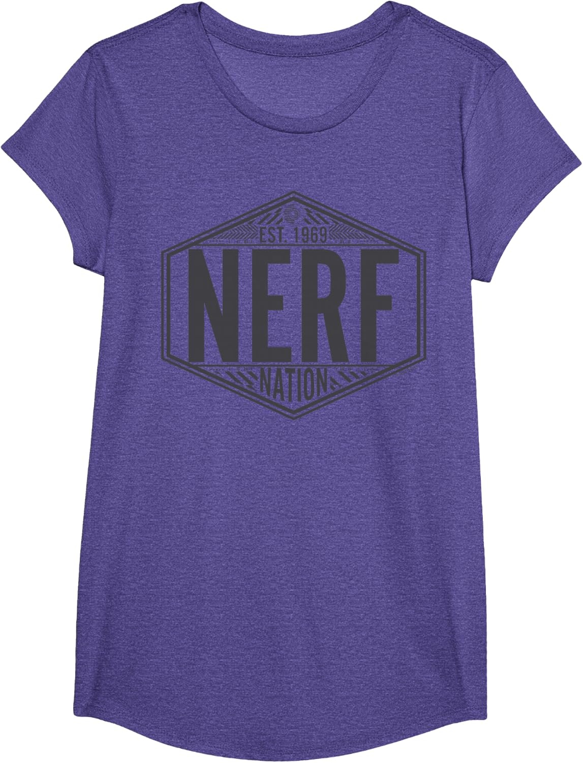 image:imageNerf Nation Est 1969 Neon Badge Logo V2 TShirtPurple Heather