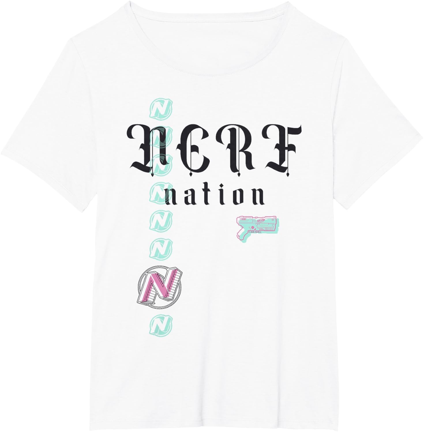 image:imageNerf Nation Logo Stack Blaster TShirtWhite
