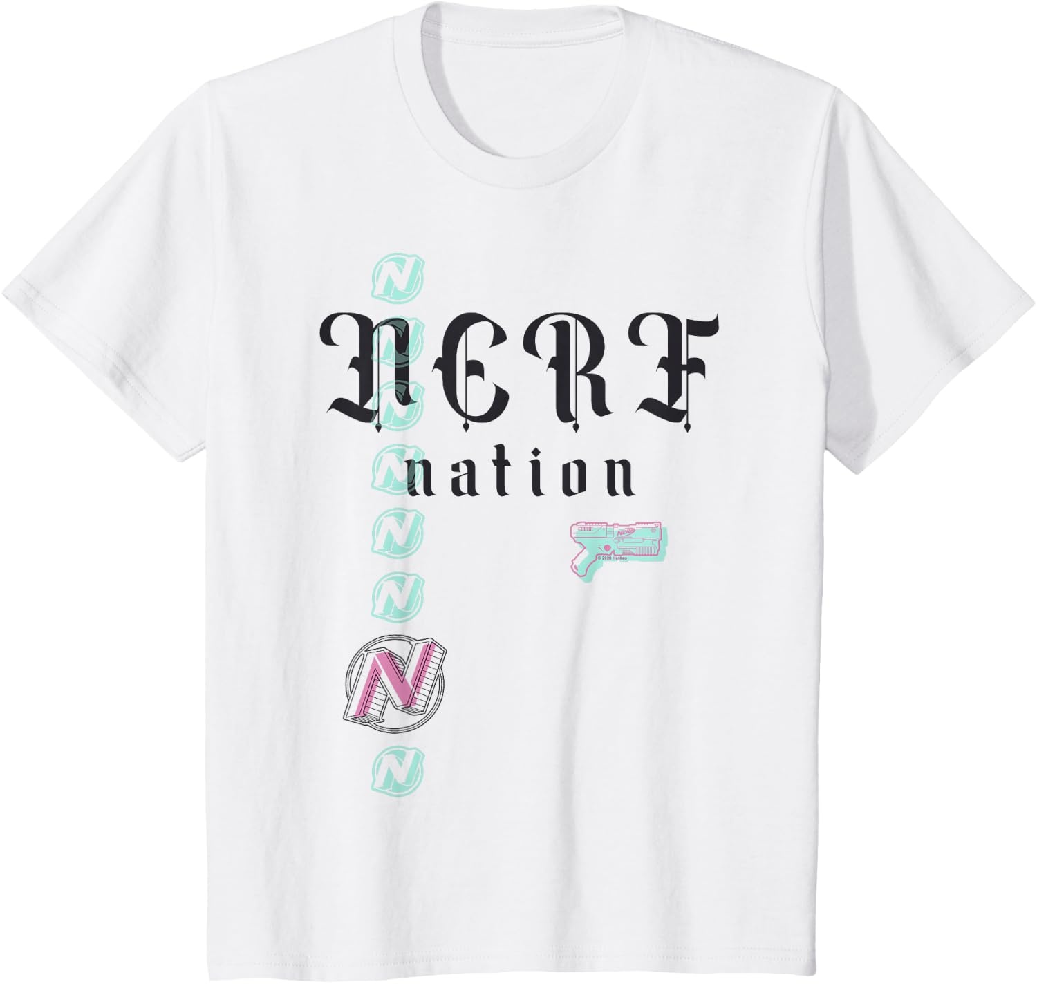 image:imageNerf Nation Logo Stack Blaster TShirtWhite
